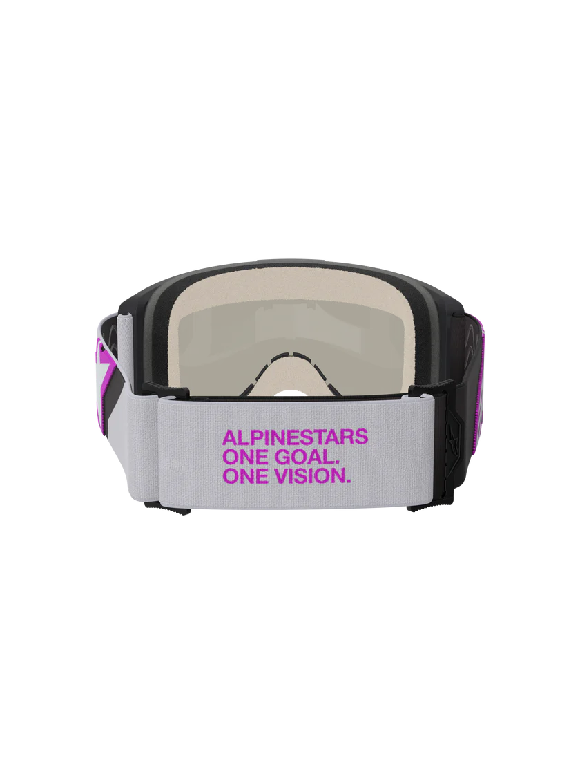 Gafas Goggle Alpinestars Vision 5 Corp Gris Morado Mirror Plata