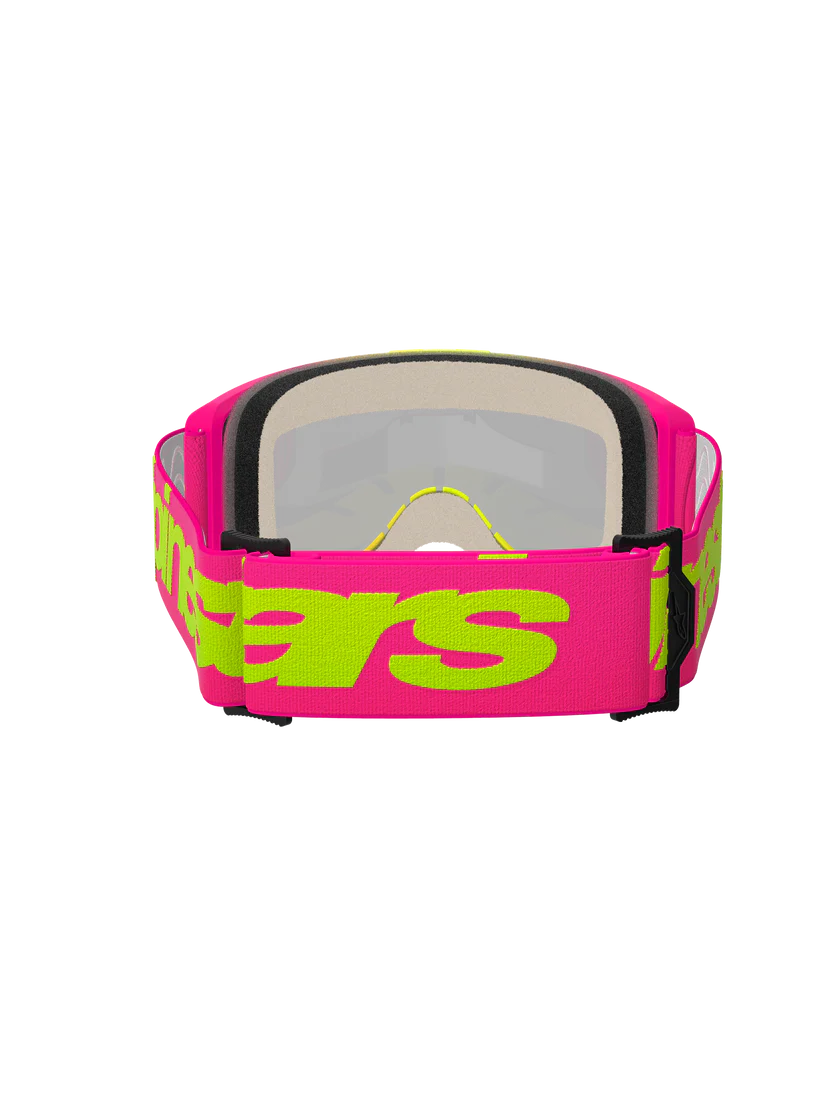 Goggle ALPINESTARS Vision 5 Wordmark Rosa FL Amarillo Mirror Rojo
