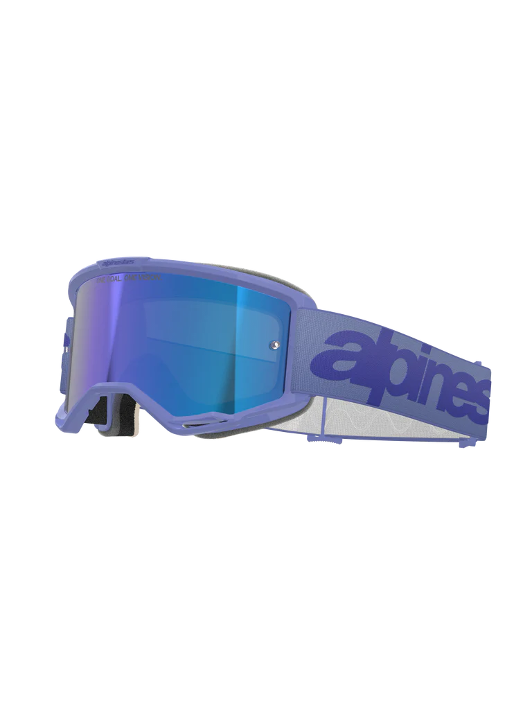 Goggle Alpinestars Vision 5 Wordmark Morado Mirror Azul