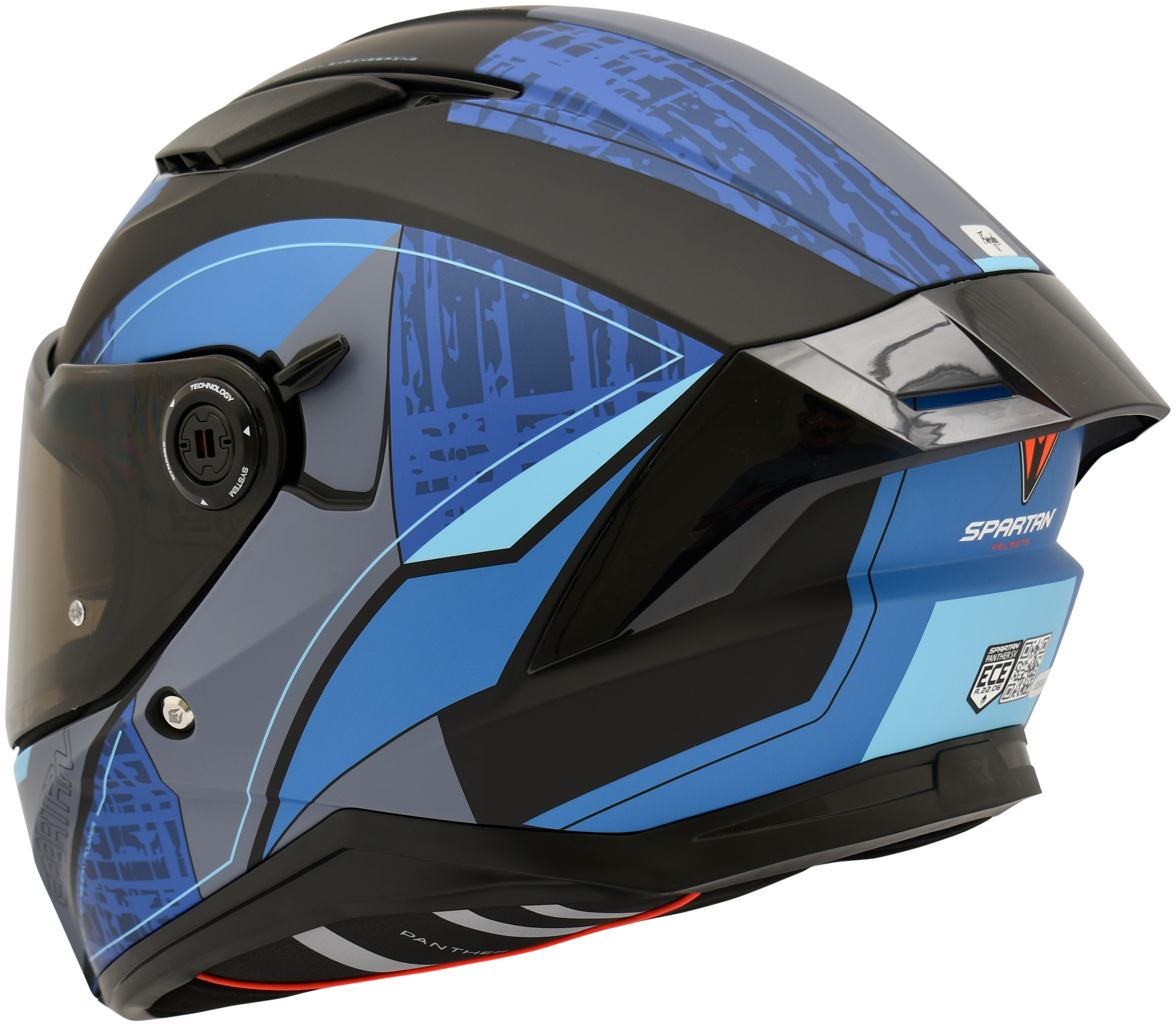 Casco SPARTAN PANTHER DETROIT Azul