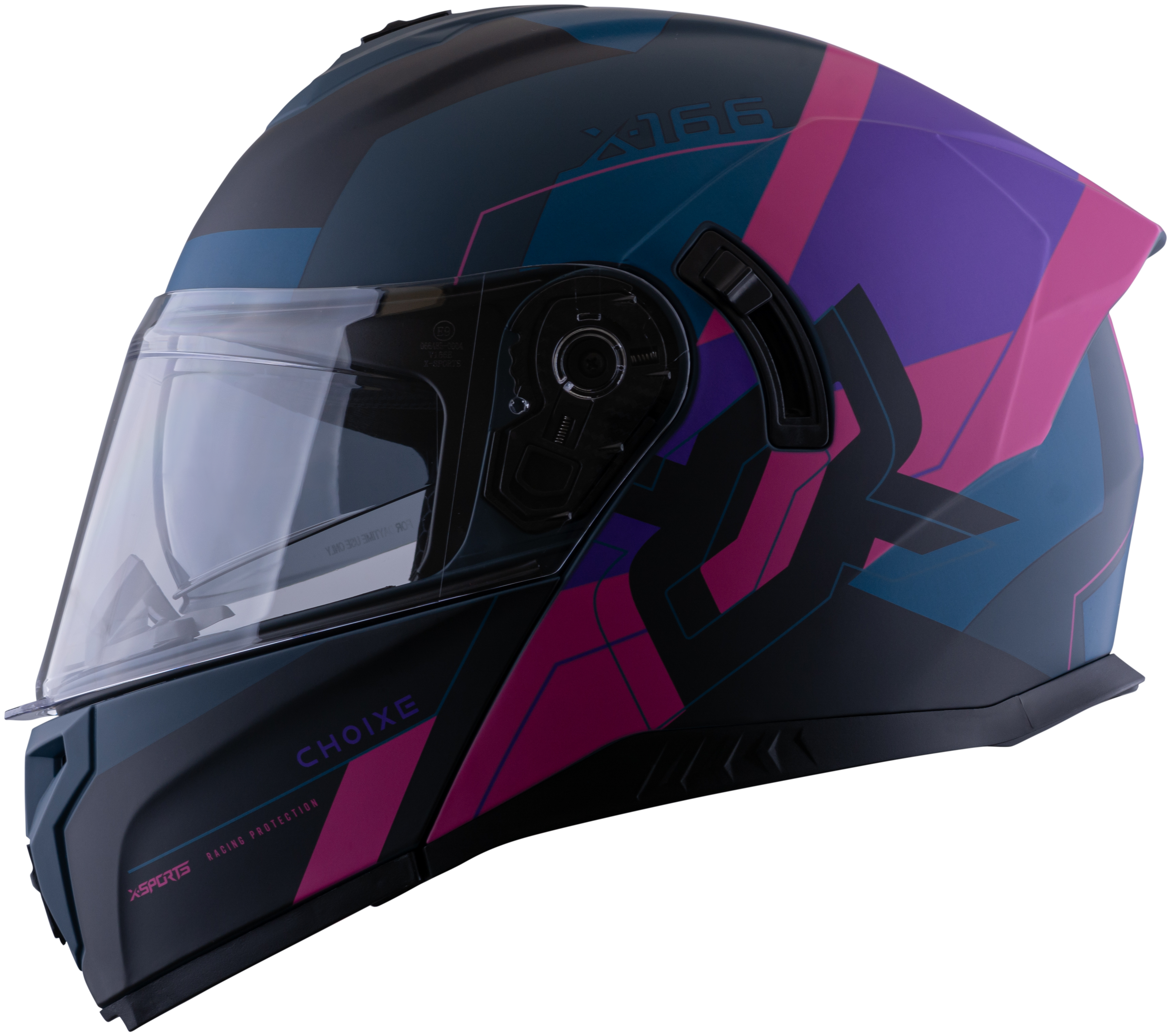Casco XSPORTS 166 Choixe Azul Rosa Mate