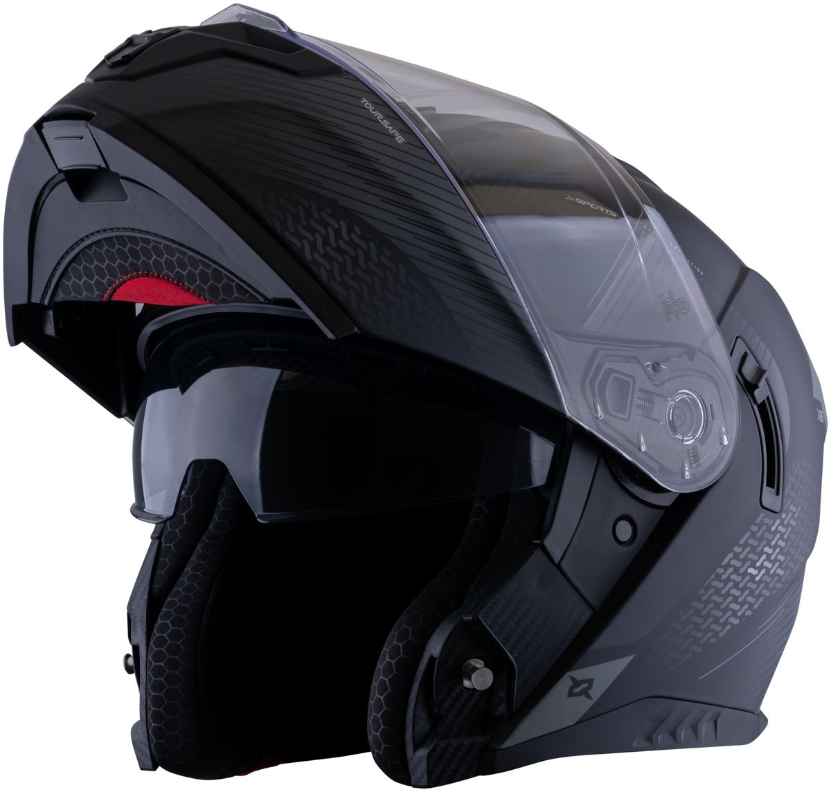 Casco XSPORTS 166 Toursafe Negro Gris