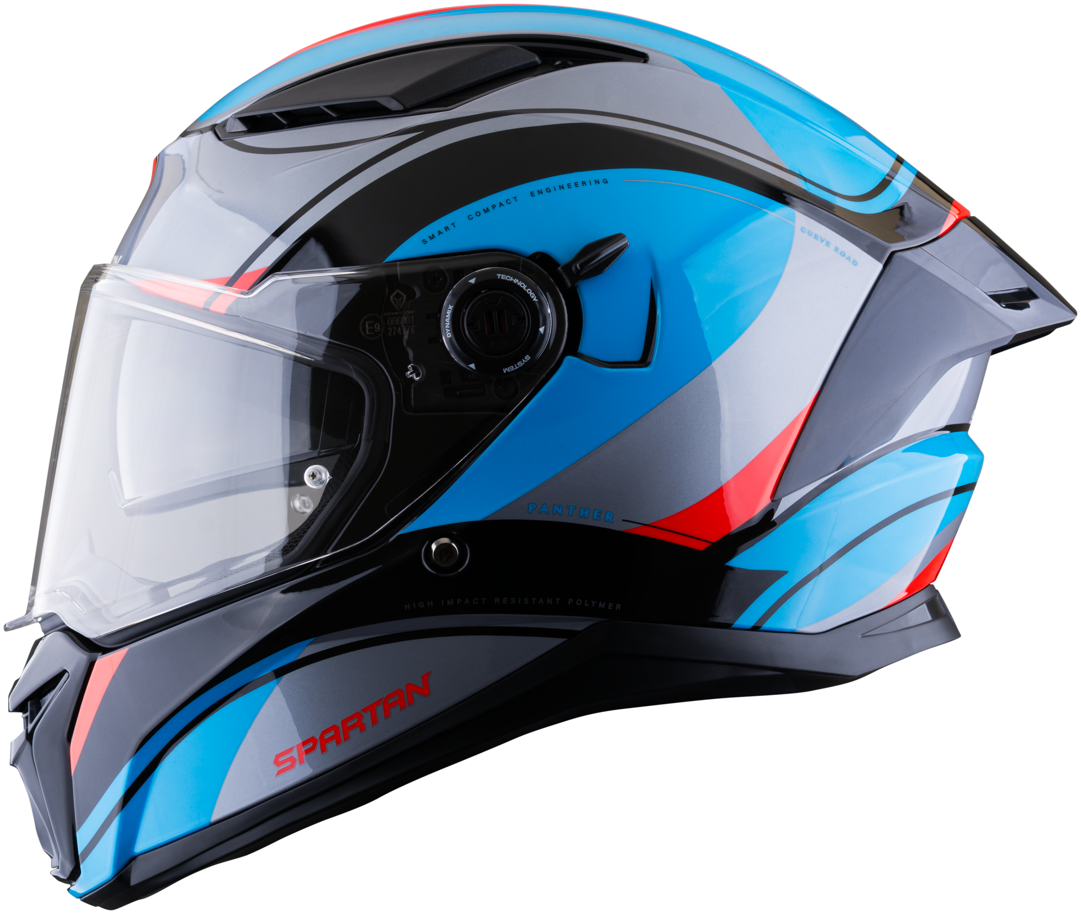 Casco SPARTAN Panther CV Negro Azul