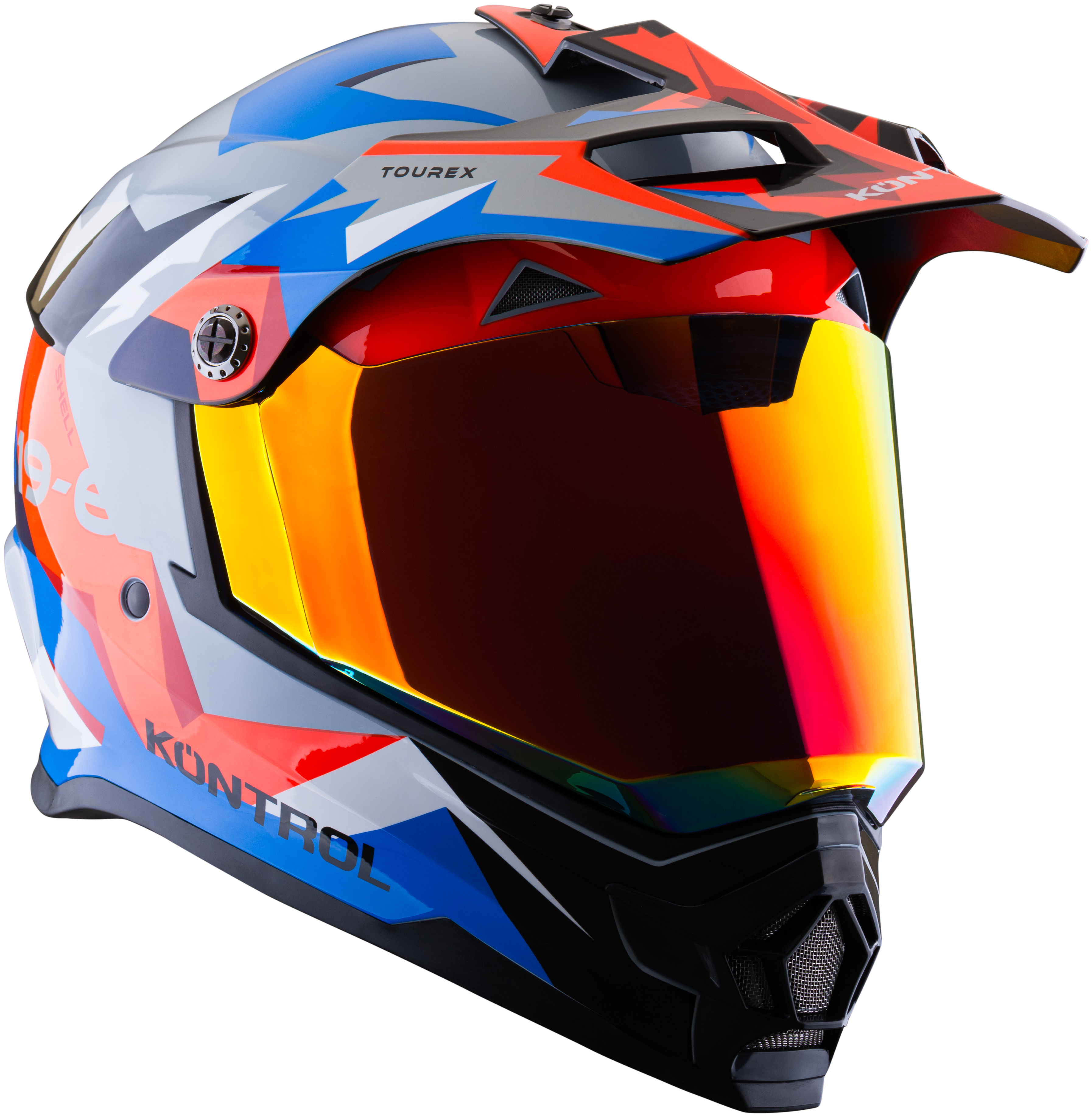 Casco KONTROL 819-6 Tourex Gris Rojo