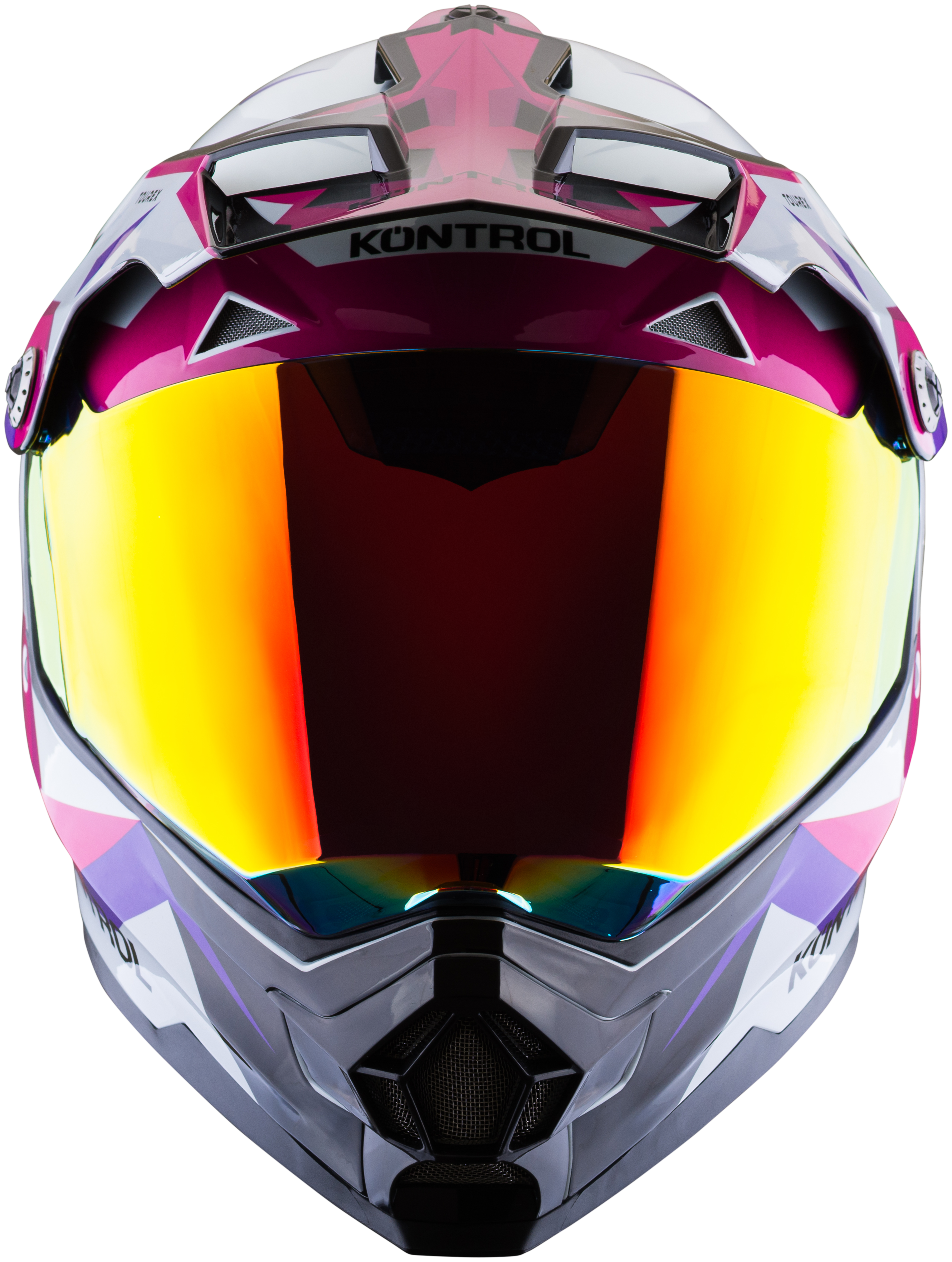 Casco KONTROL 819-6 Tourex Blanco Rosa