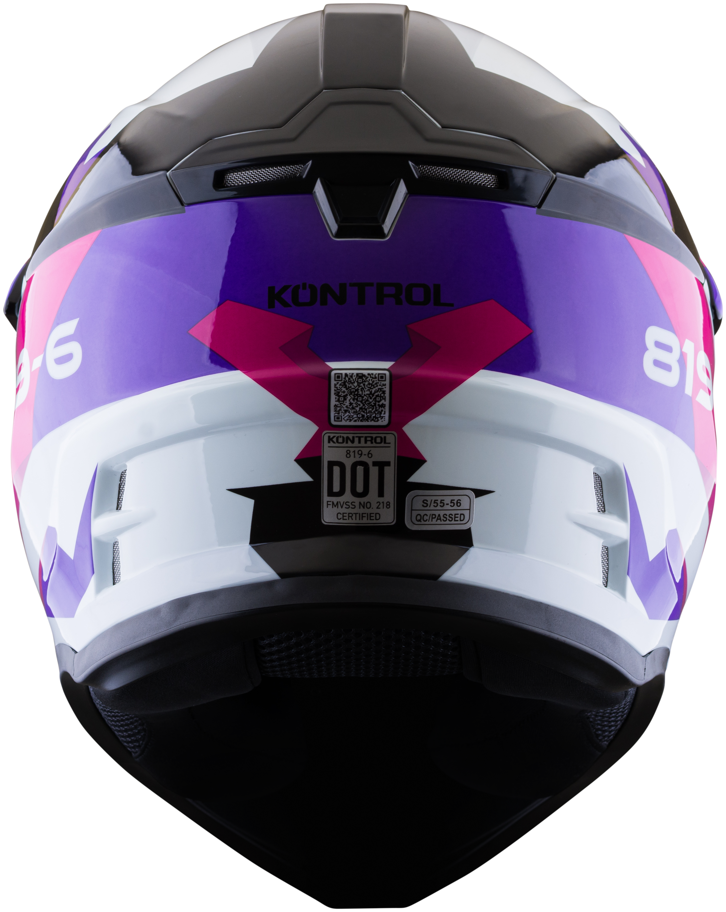Casco KONTROL 819-6 Tourex Blanco Rosa