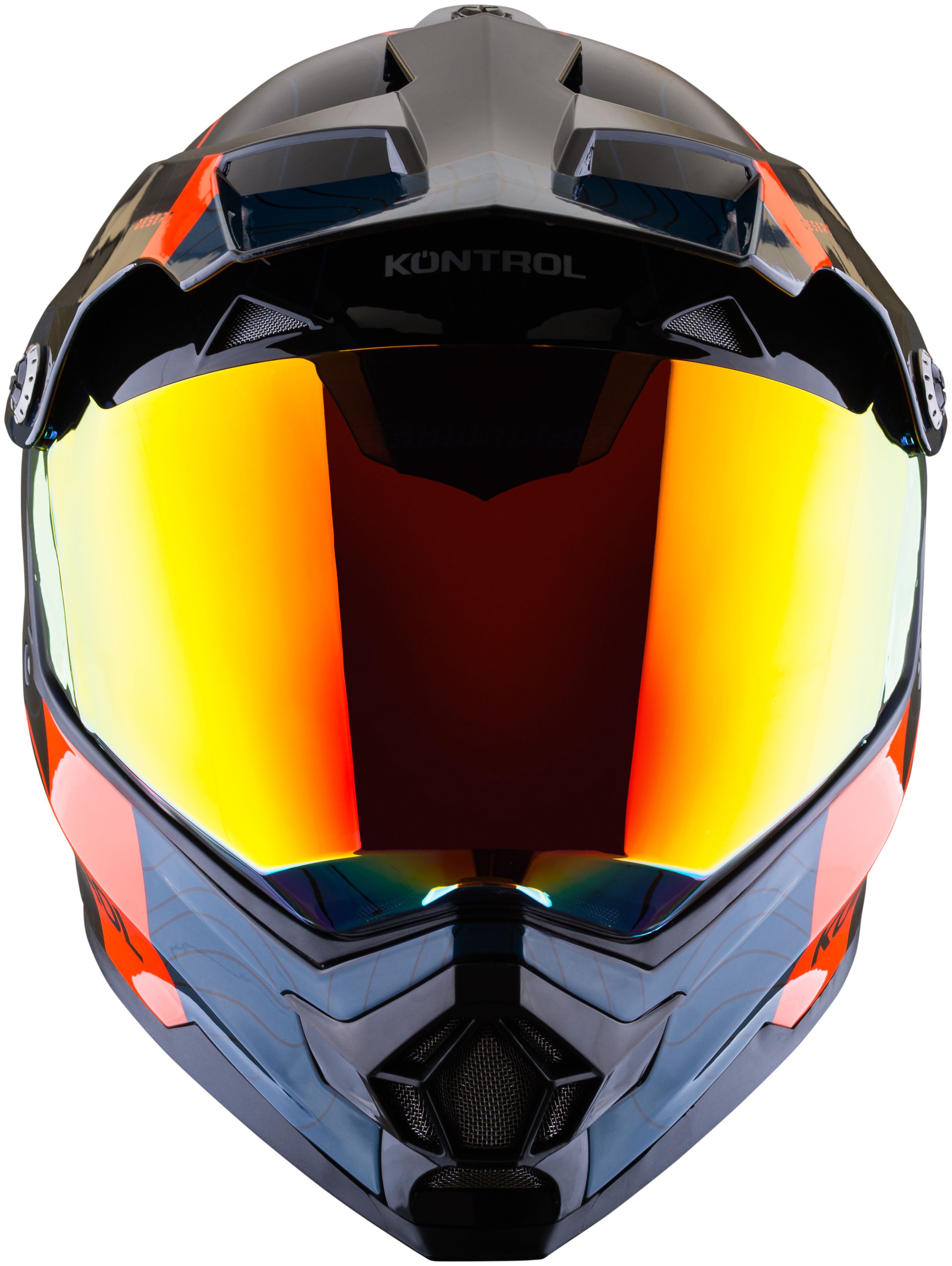 Casco KONTROL 819-6 Desert Azul Rojo