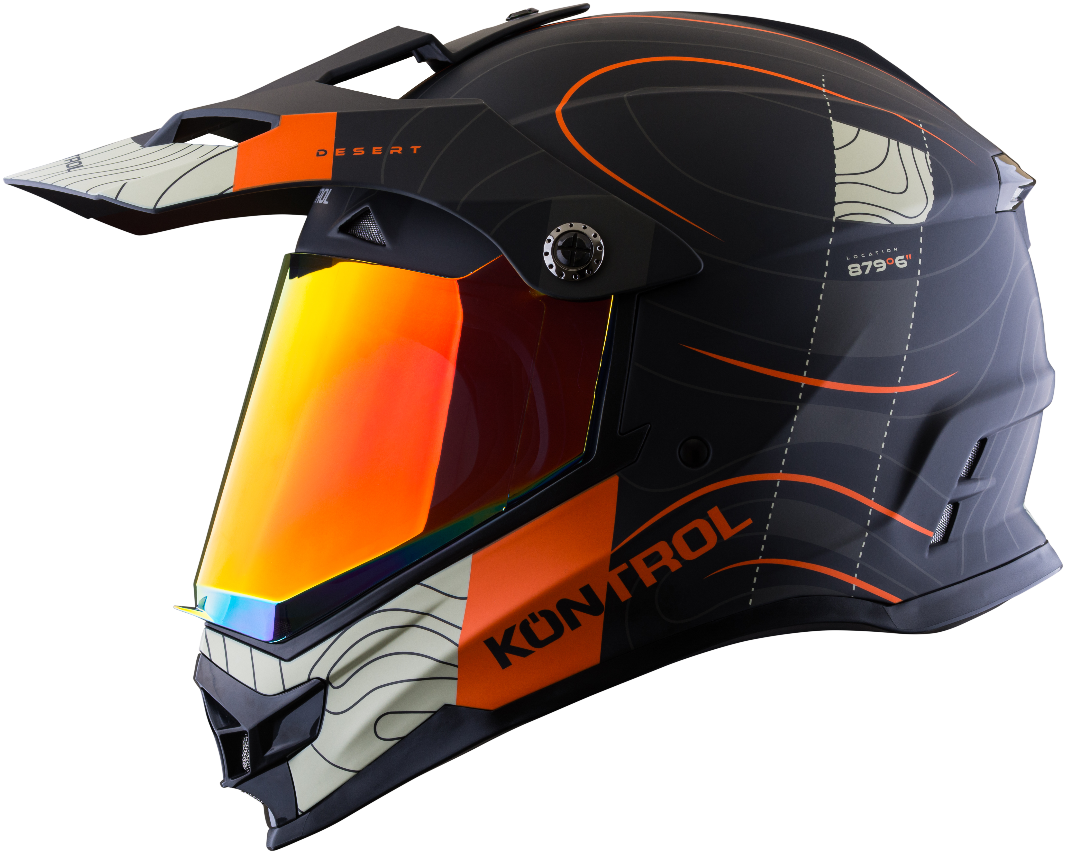 Casco KONTROL 819-6 Desert Arena Naranja