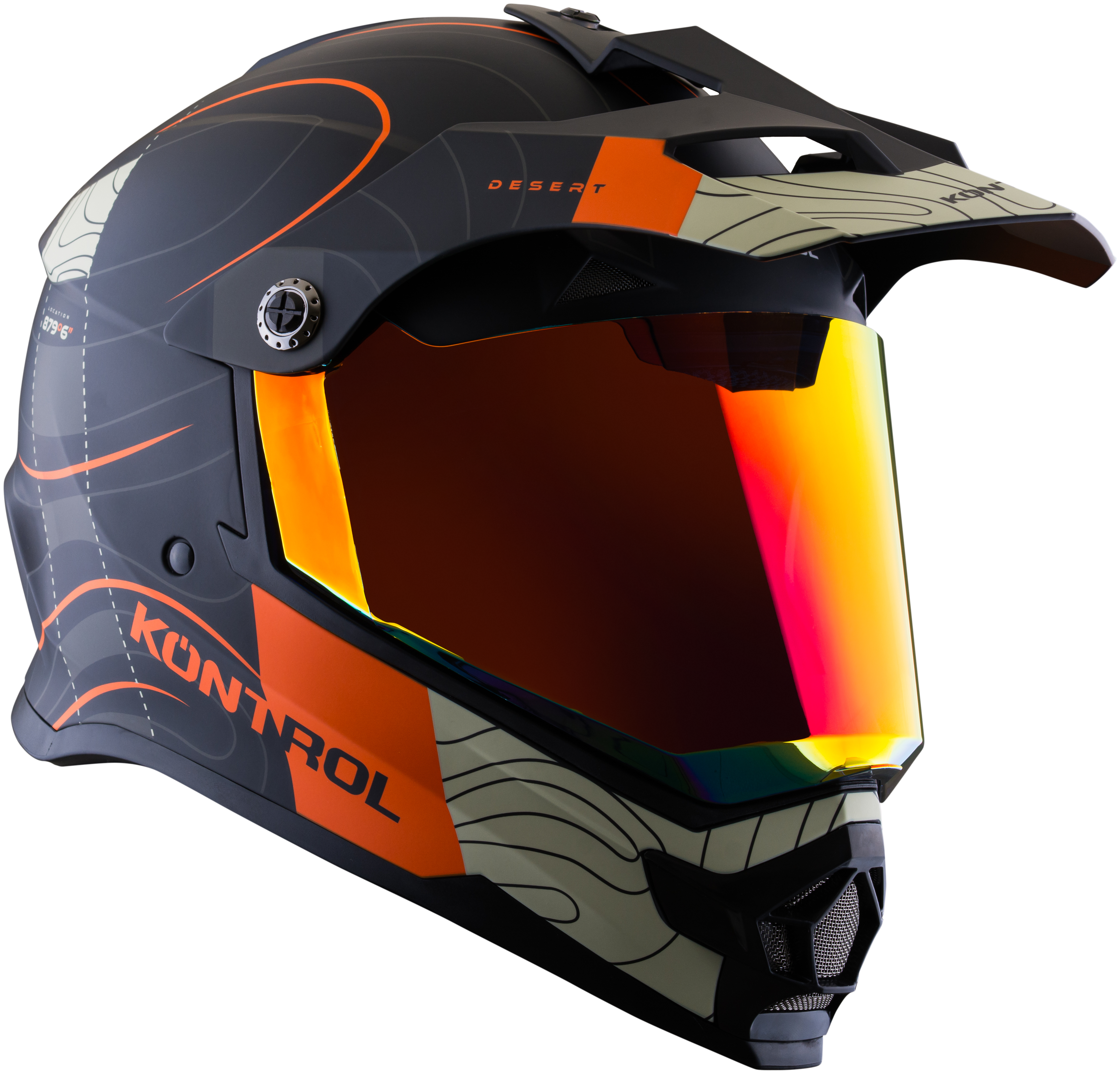 Casco KONTROL 819-6 Desert Arena Naranja