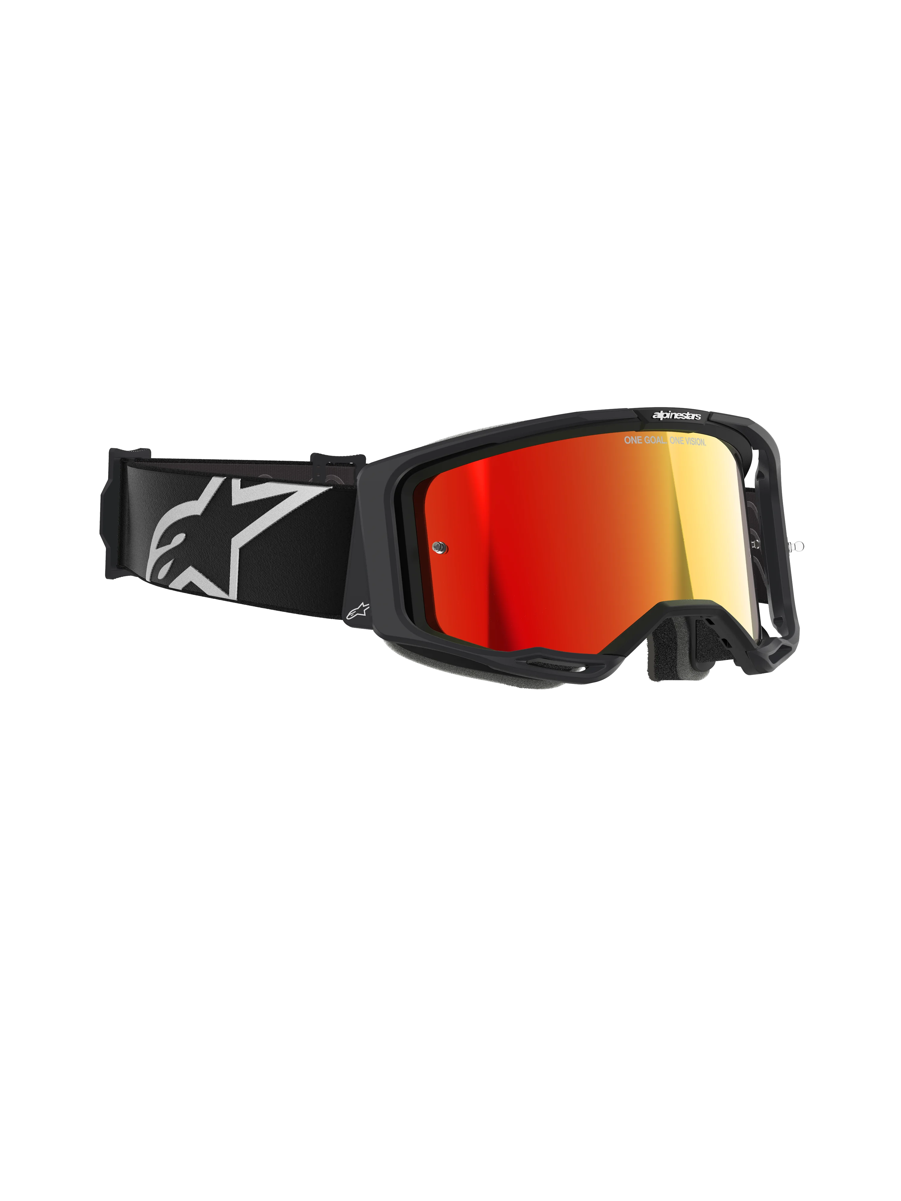 Gafas Googgle Alpinestars Vision 8 Corp Negro Mirror Rojo
