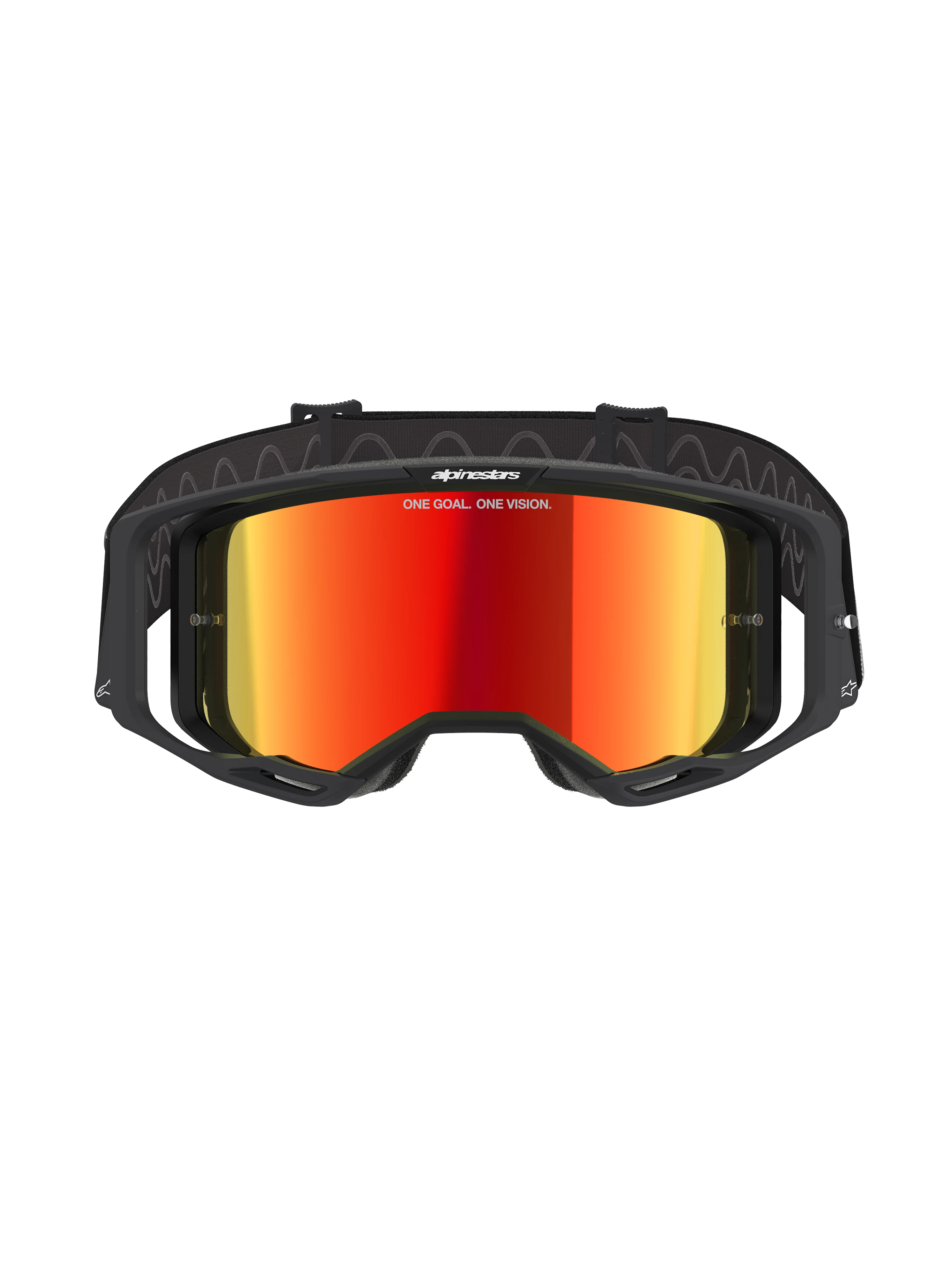 Gafas Googgle Alpinestars Vision 8 Corp Negro Mirror Rojo