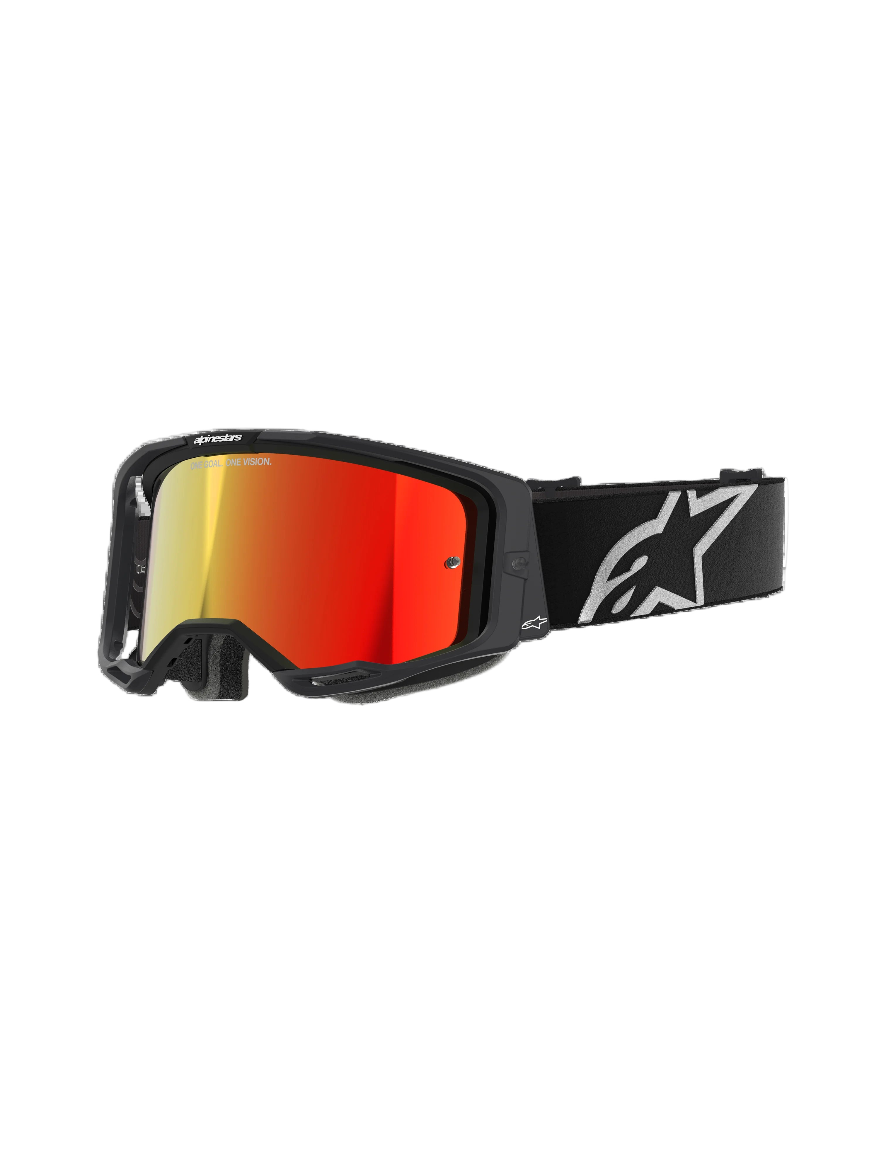 Gafas Googgle Alpinestars Vision 8 Corp Negro Mirror Rojo