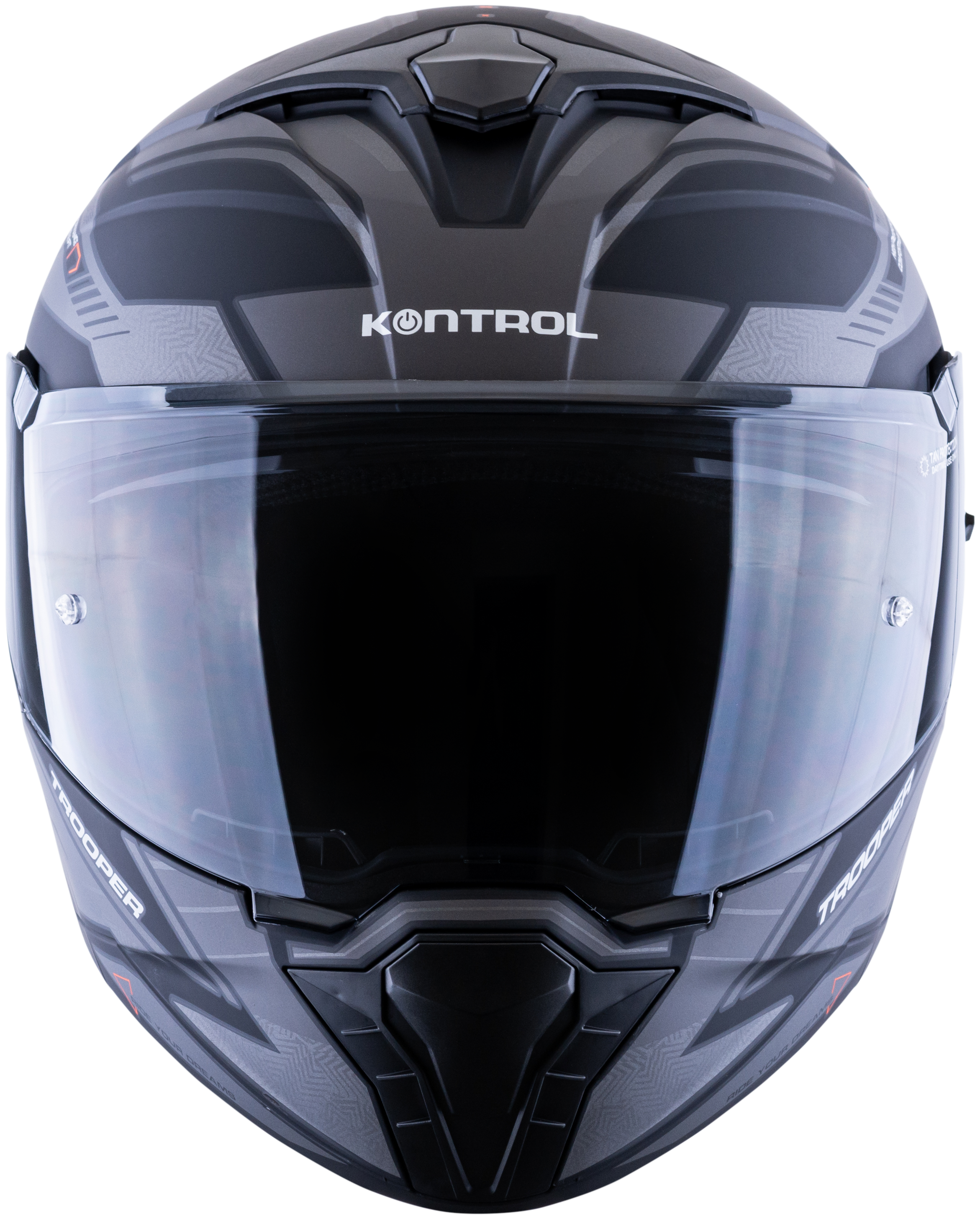 Casco KONTROL Trooper RS Gris Rojo