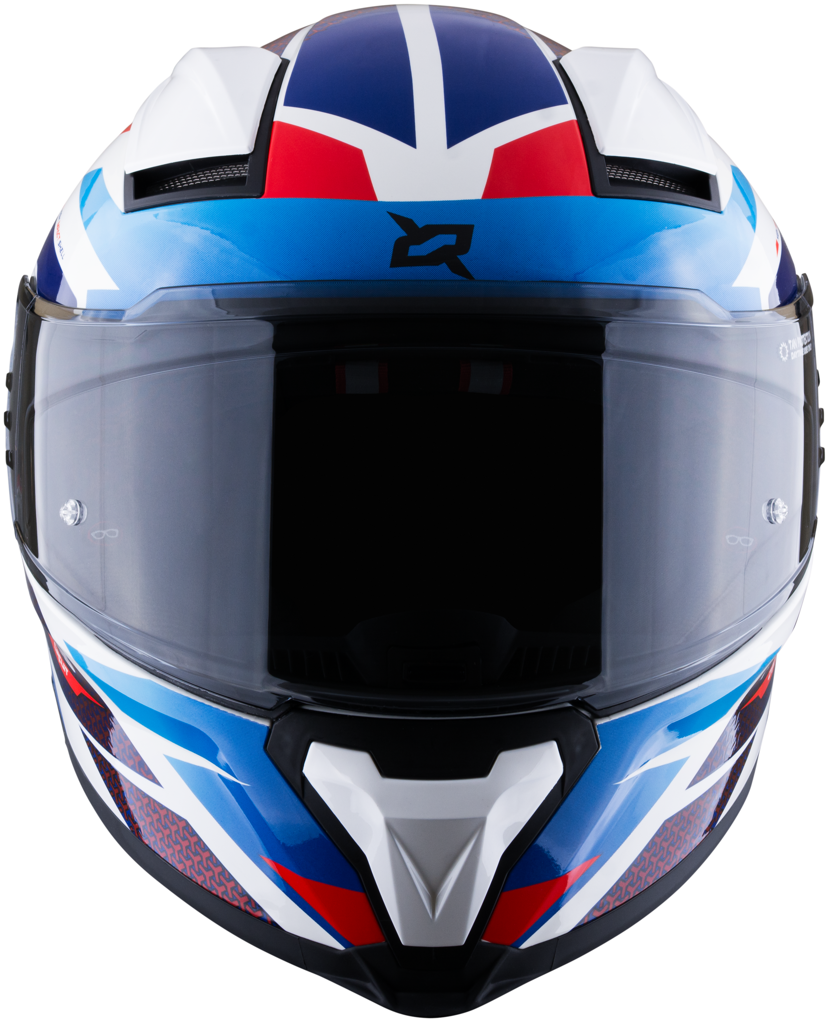Casco XSPORTS Helios Circuit Blanco Rojo Azul