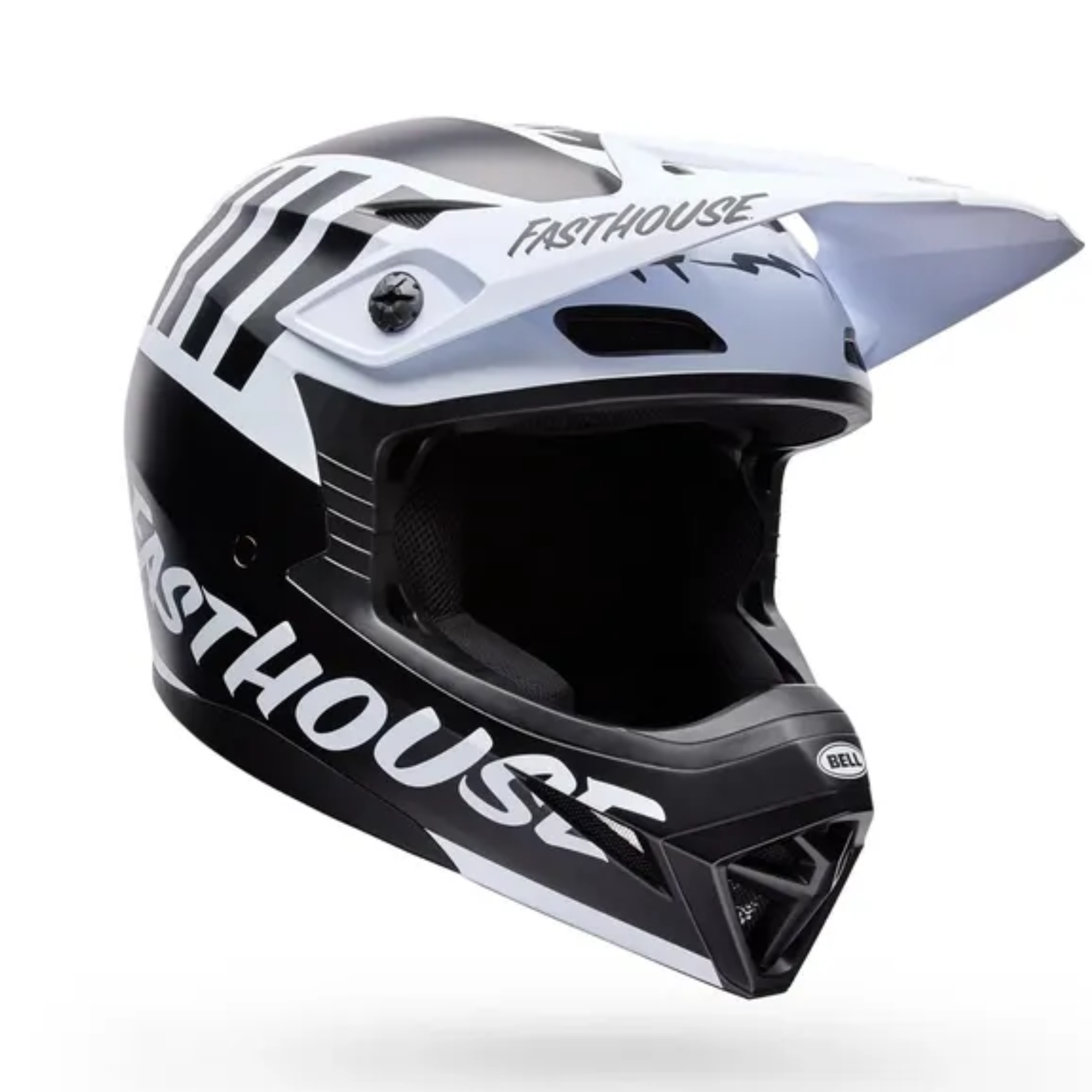 Casco Bell MX-10 MIPS Fasthouse Negro Blanco Mate