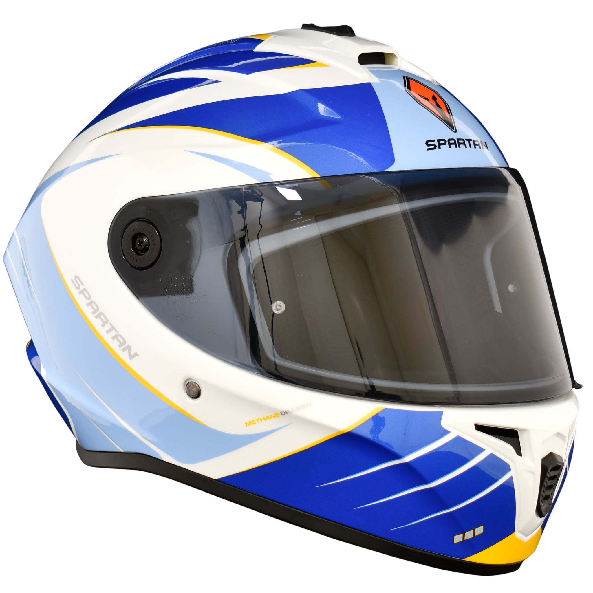 Casco SPARTAN Draken Methane Blanco