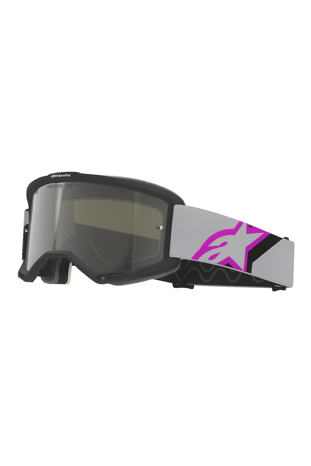 Gafas Goggle Alpinestars Vision 5 Corp Gris Morado Mirror Plata
