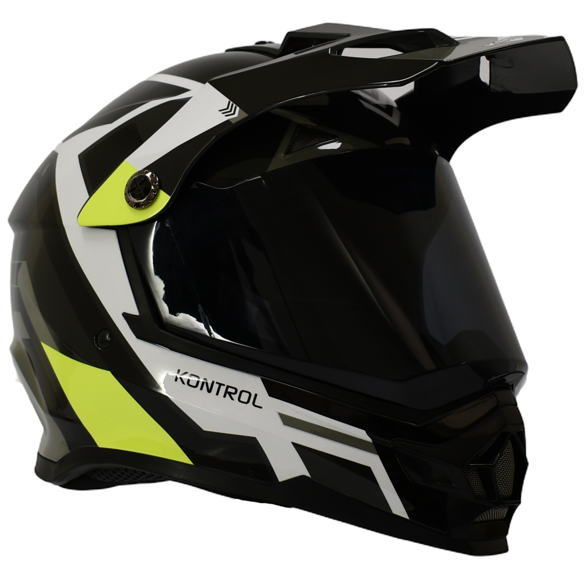 Casco Kontrol 819-6 Kapuk Negro Verde