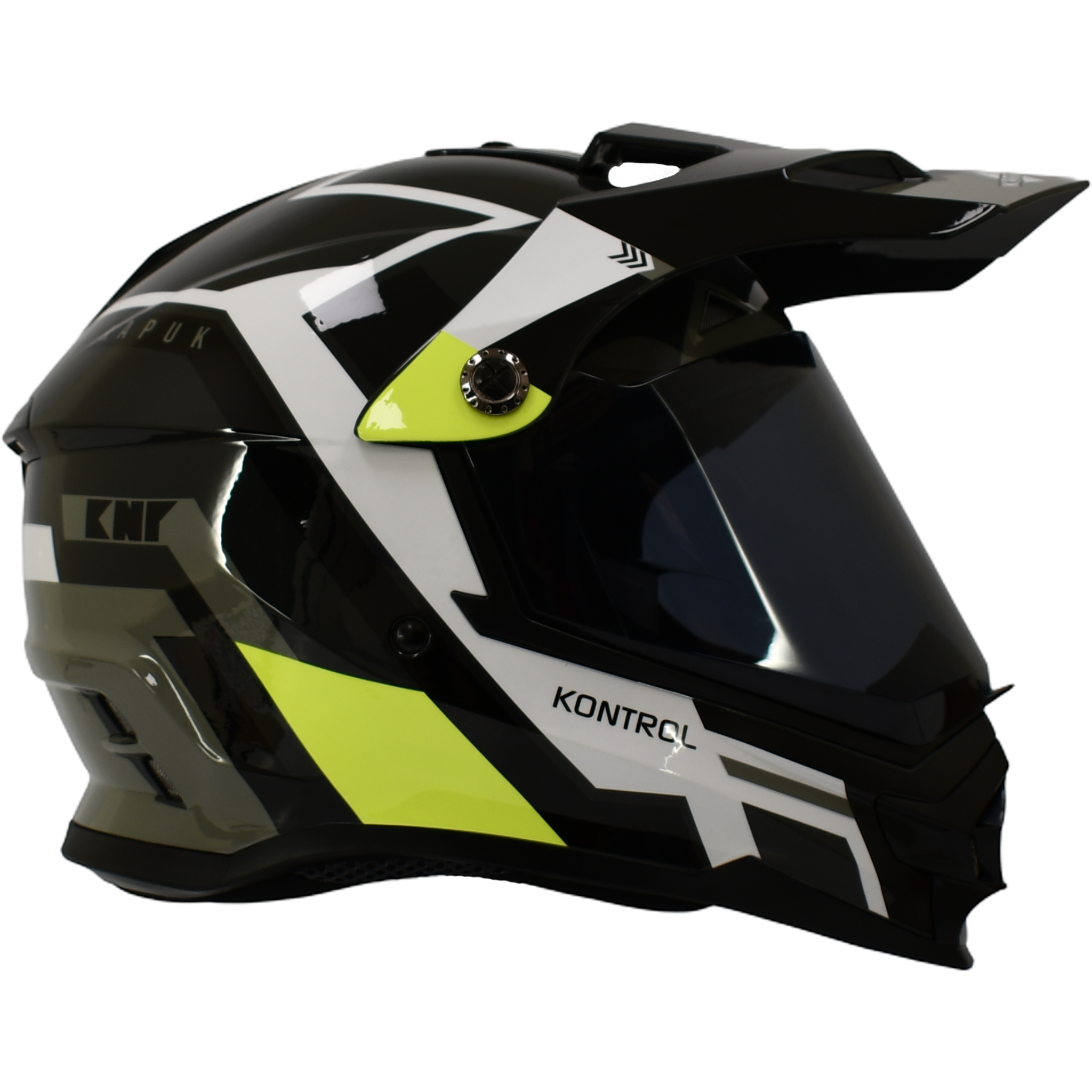 Casco Kontrol 819-6 Kapuk Negro Verde