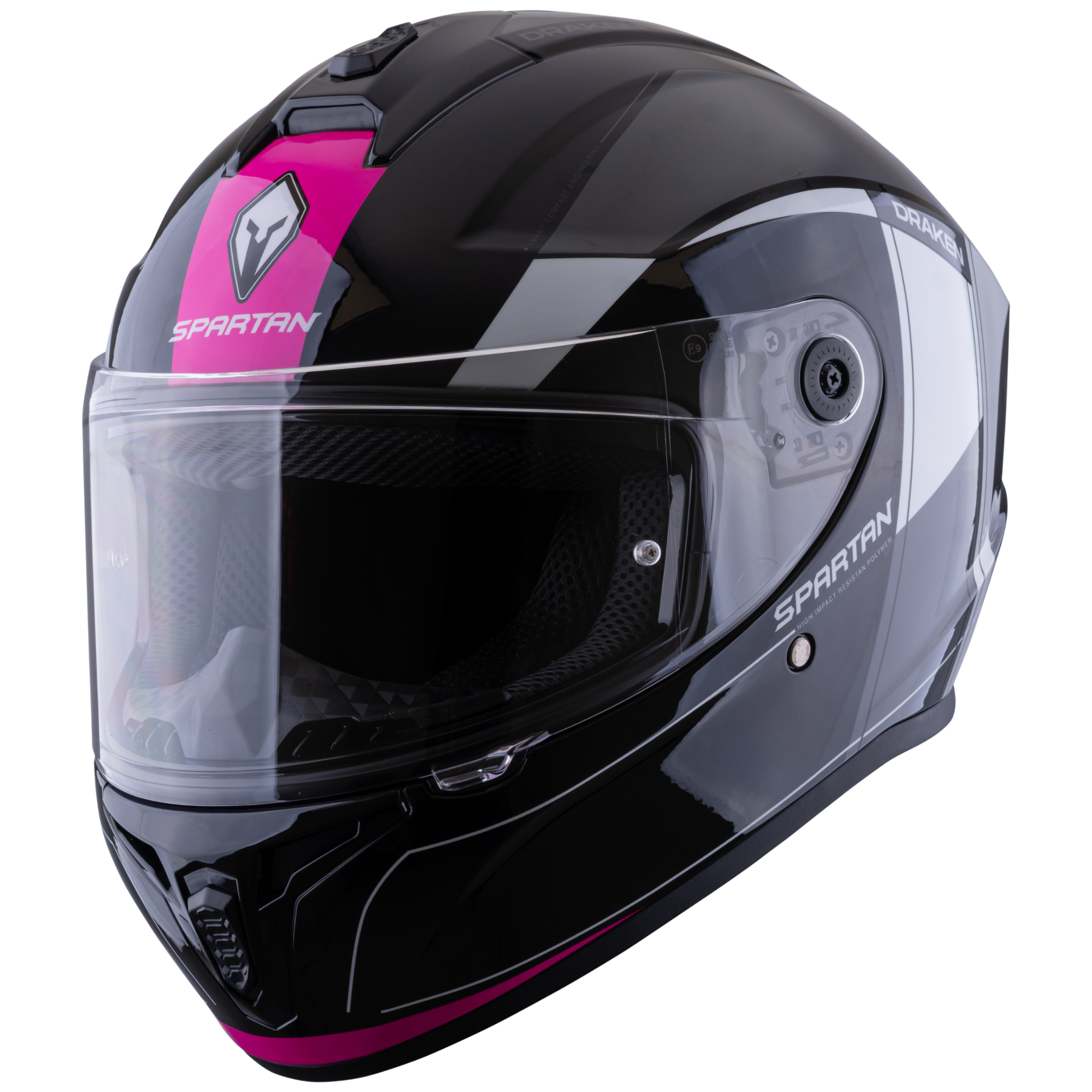 Casco Spartan Draken S Vancouver Negro Rosa