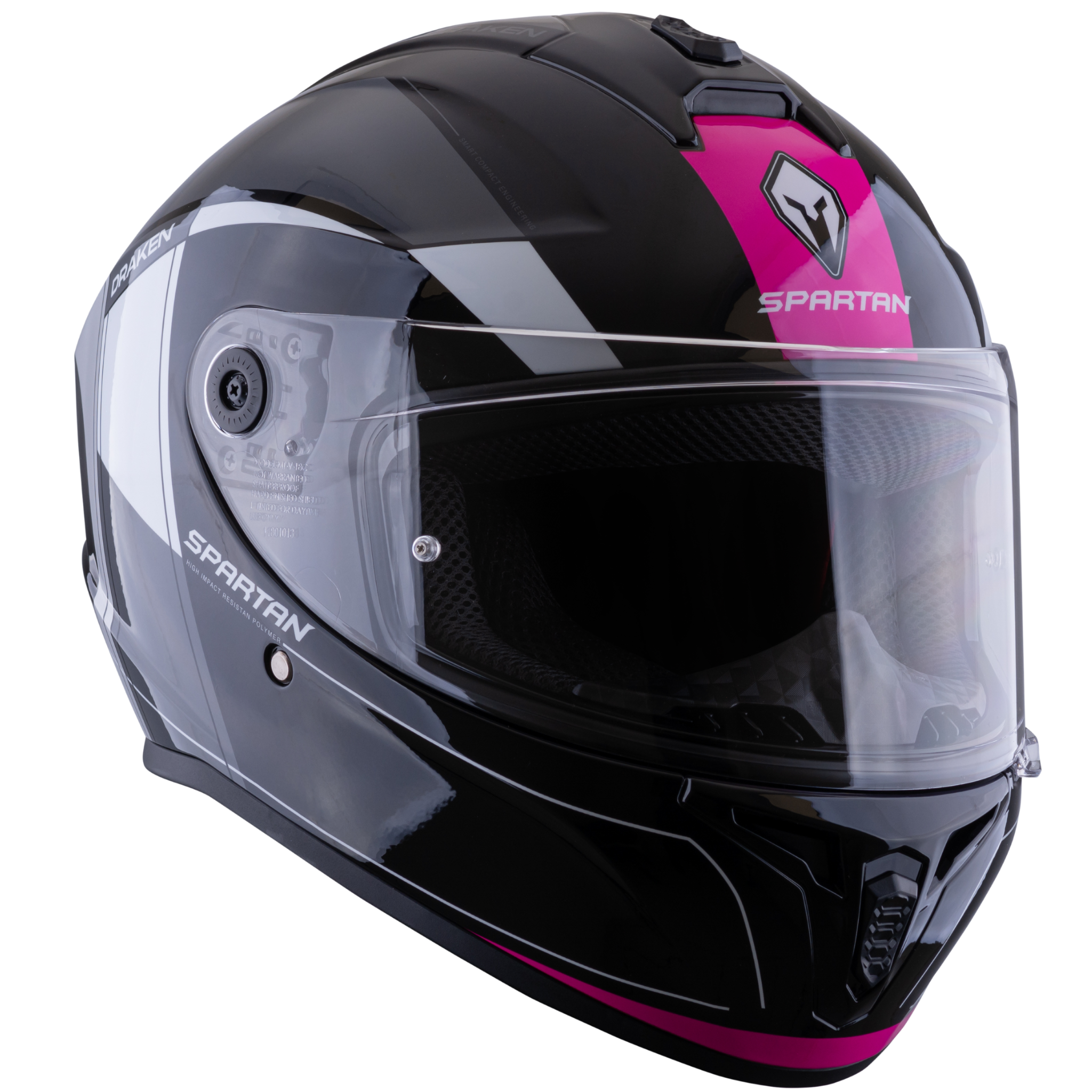 Casco Spartan Draken S Vancouver Negro Rosa