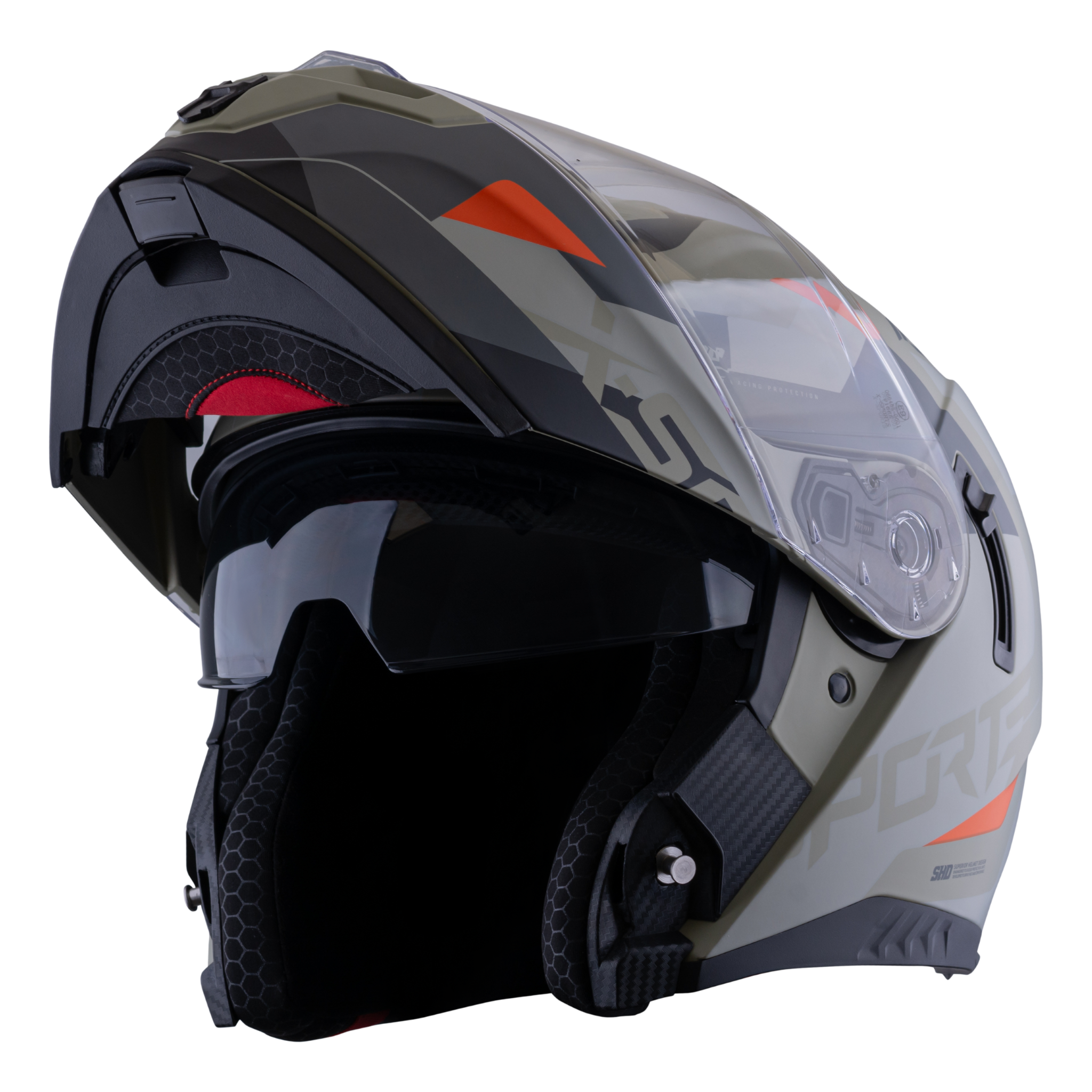 Casco Xsports 166 Choixe Gris Rojo