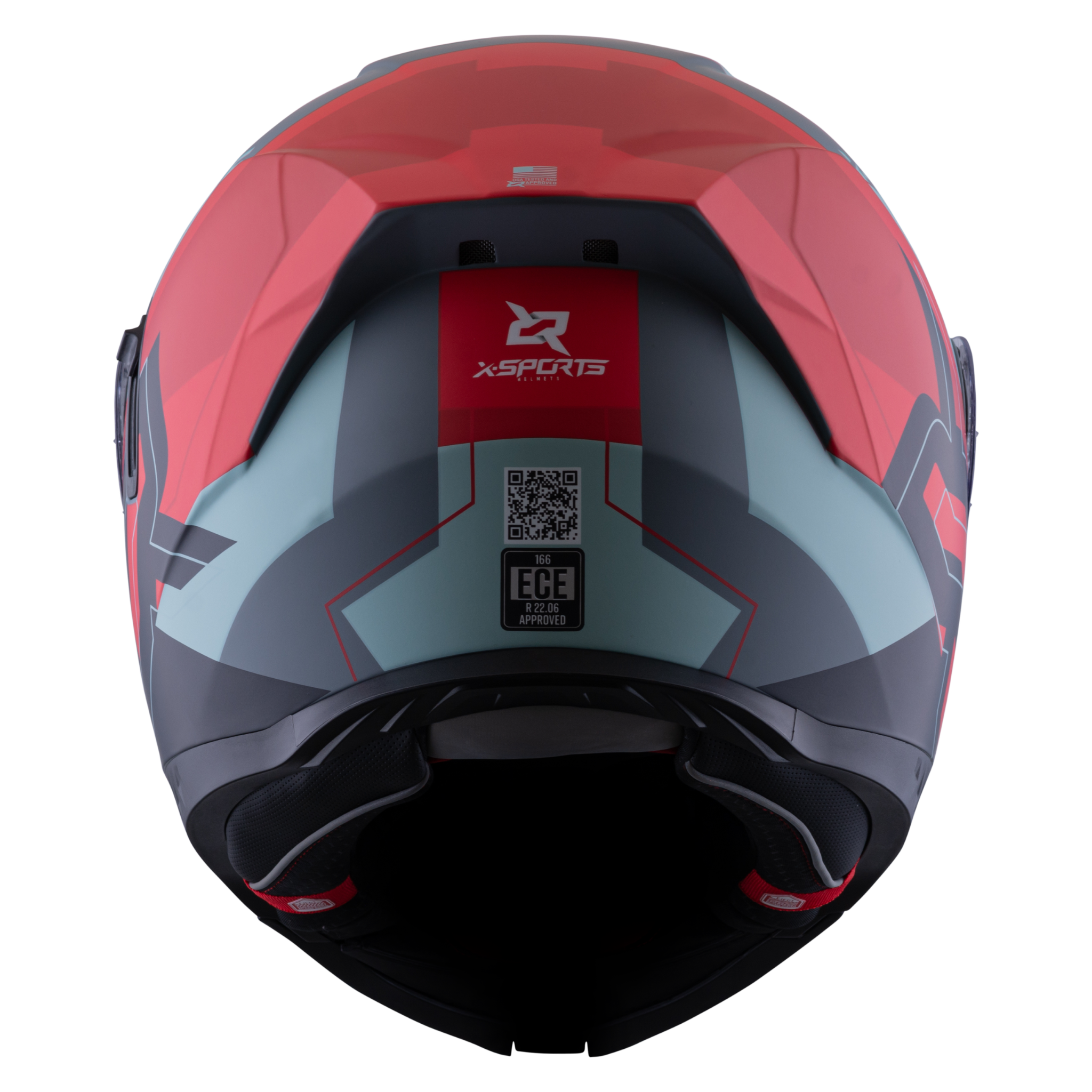 Casco Xsports 166 Choixe Gris Rojo