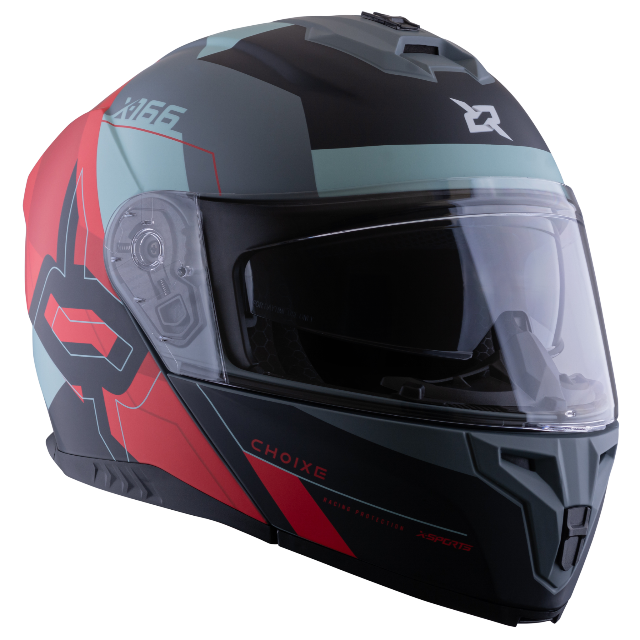 Casco Xsports 166 Choixe Gris Rojo