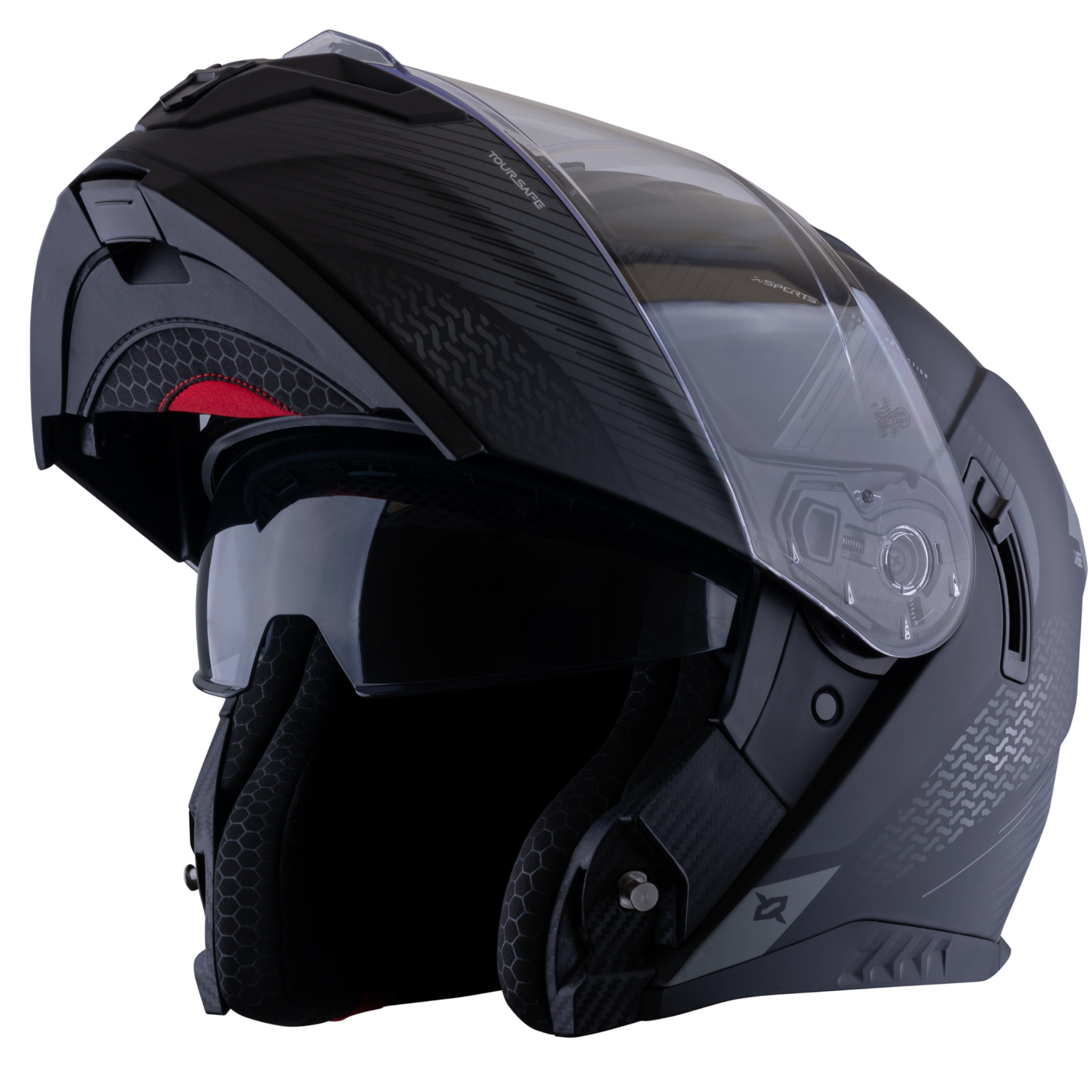 Casco Xsports 166 Toursafe Negro Gris
