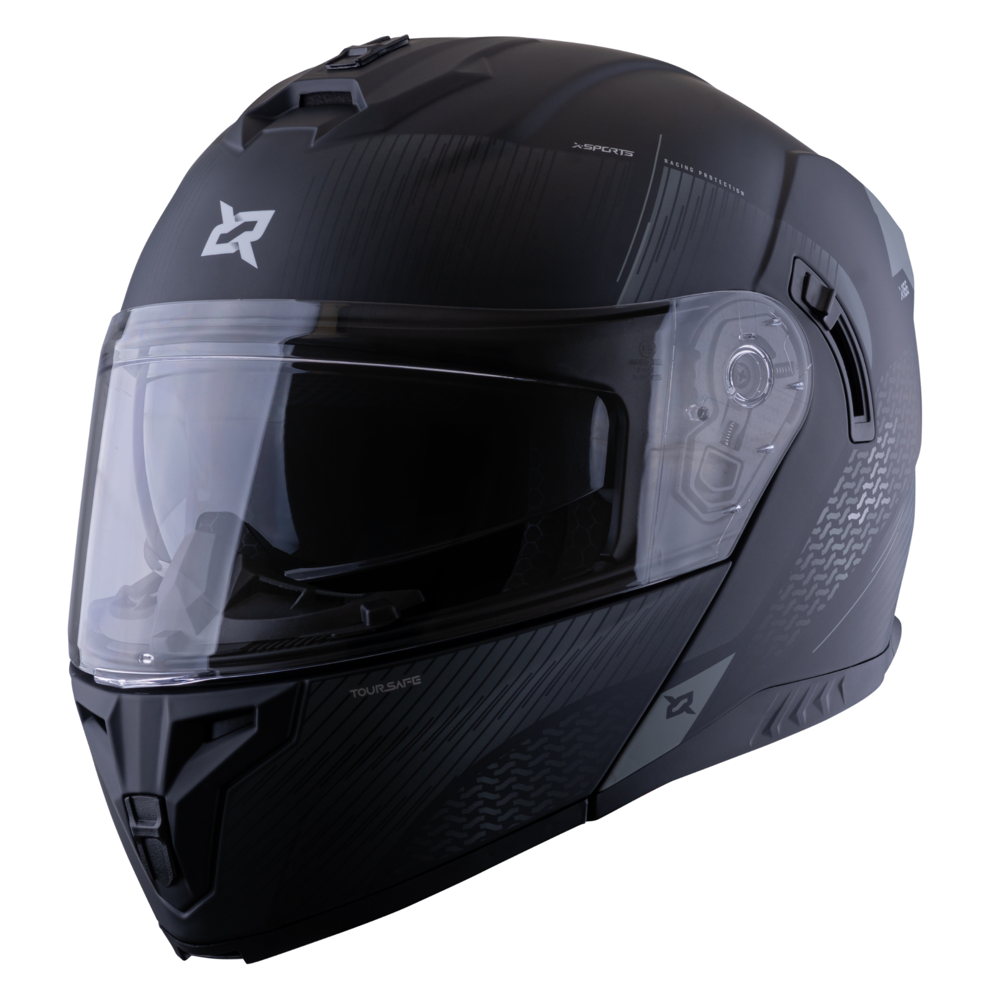 Casco Xsports 166 Toursafe Negro Gris