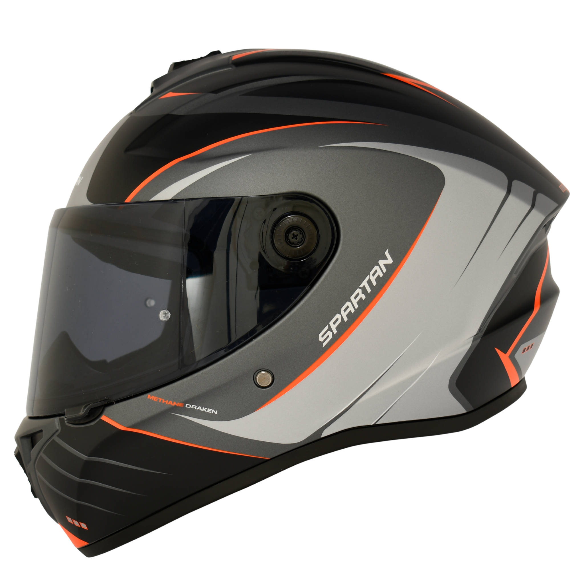 Casco Spartan Draken S Methane Gris Rojo