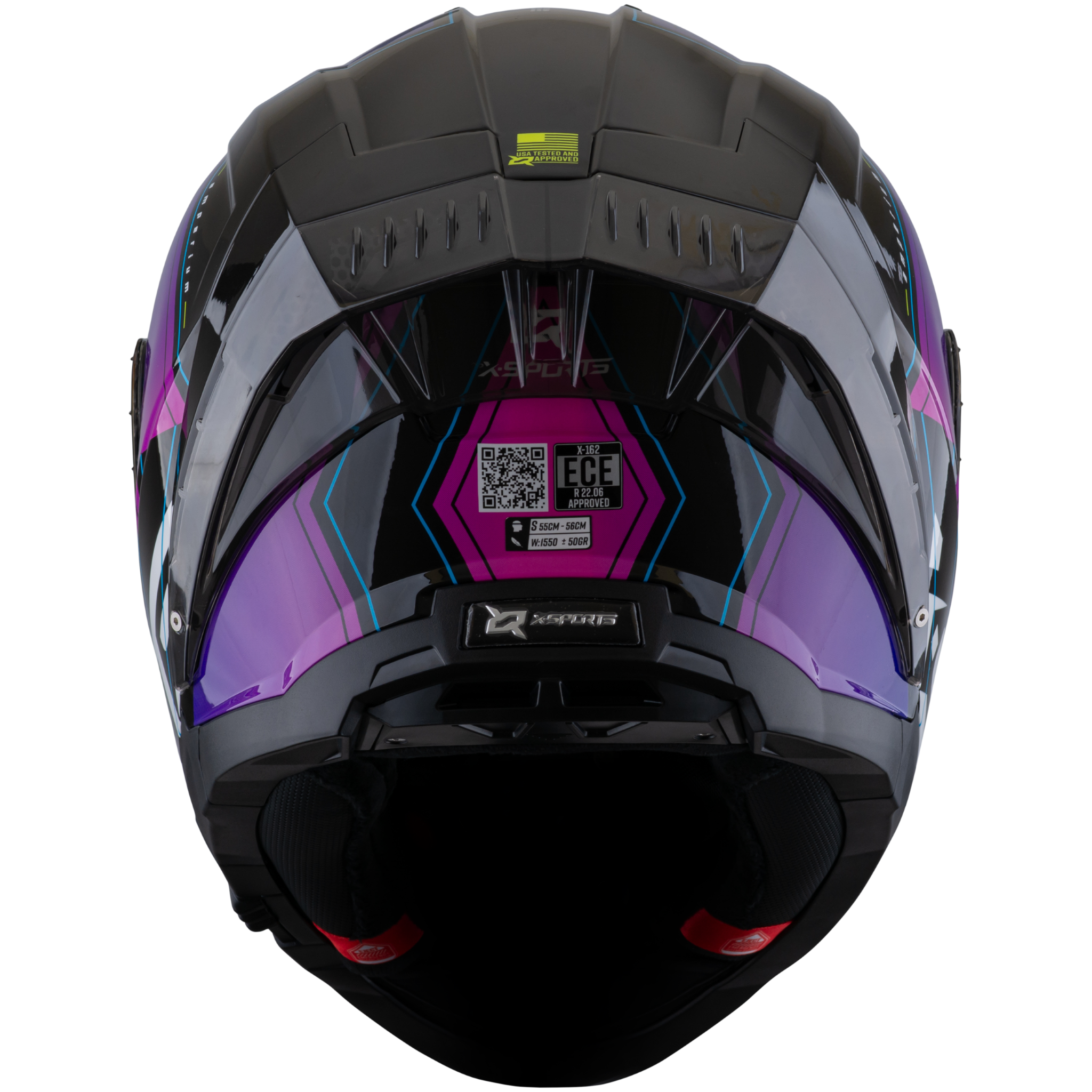 Casco Xsports x-162 Ampreium Morado Rosa
