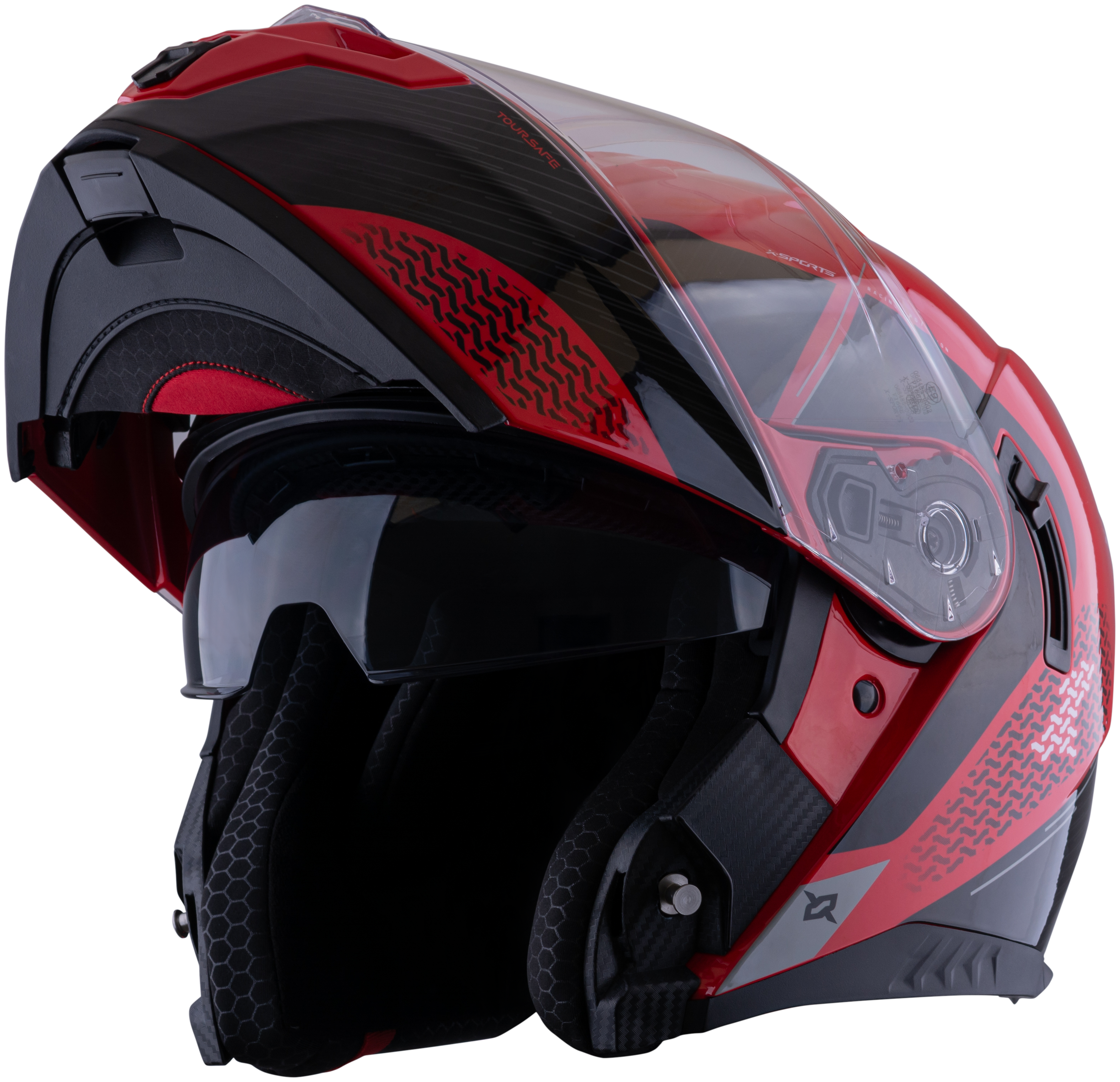 Casco XSPORTS 166 Toursafe Rojo Brillante