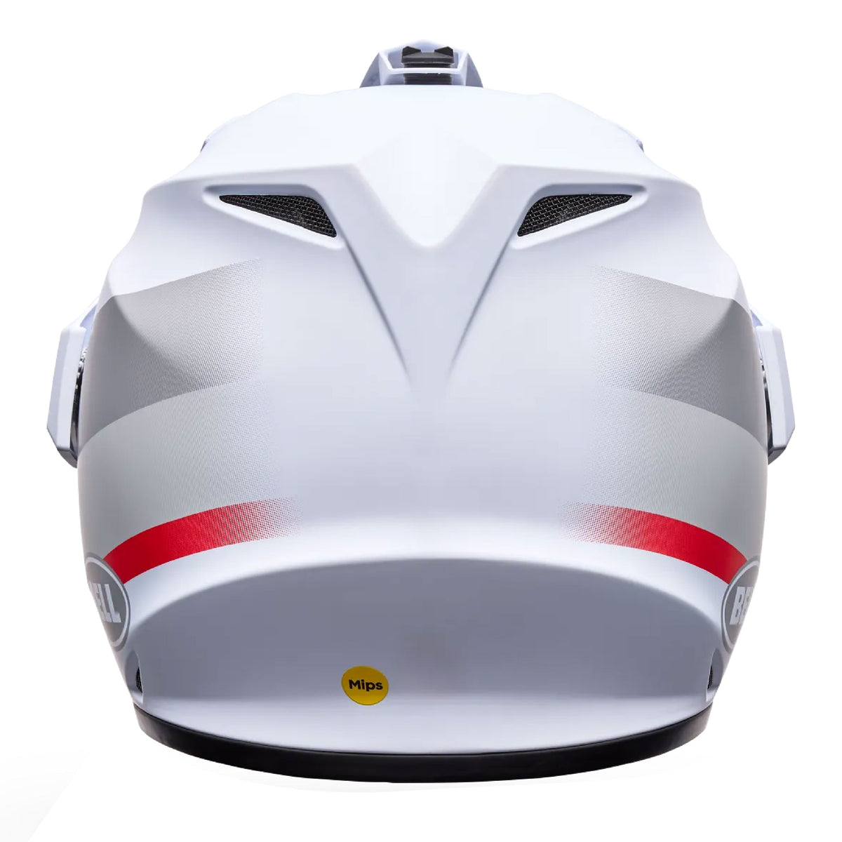 Casco BELL MX-9 Adventure Mips Blanco, vista posterior