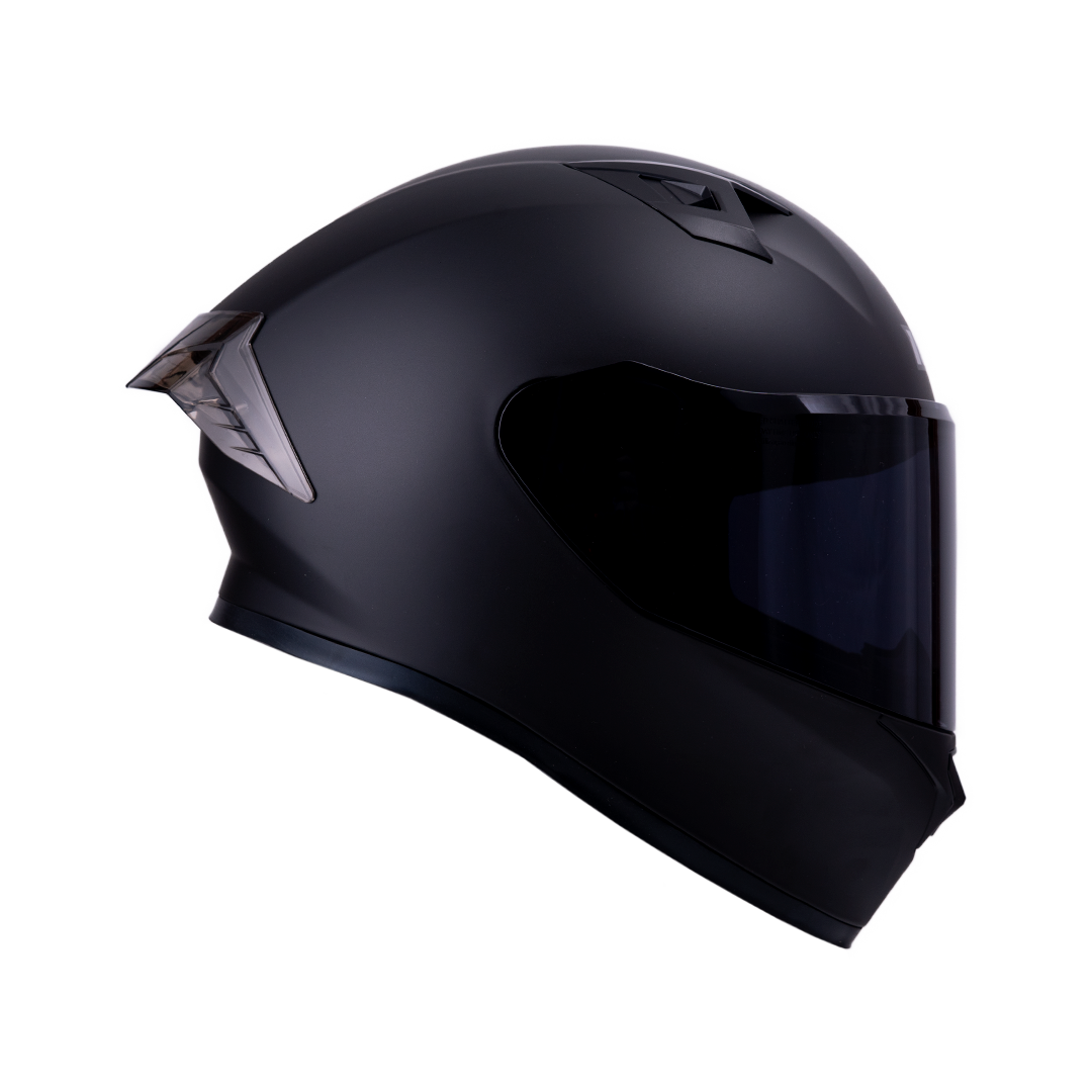 Casco ICH 503 Solid negro, vista lateral derecha