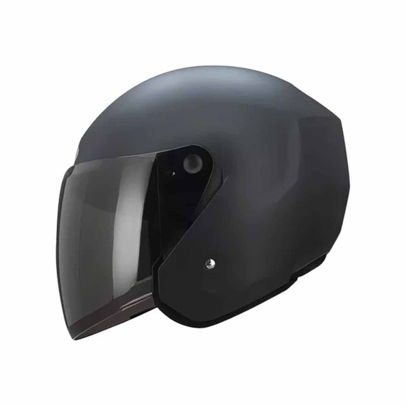 Casco Tech T-10 negro mate, vista lateral