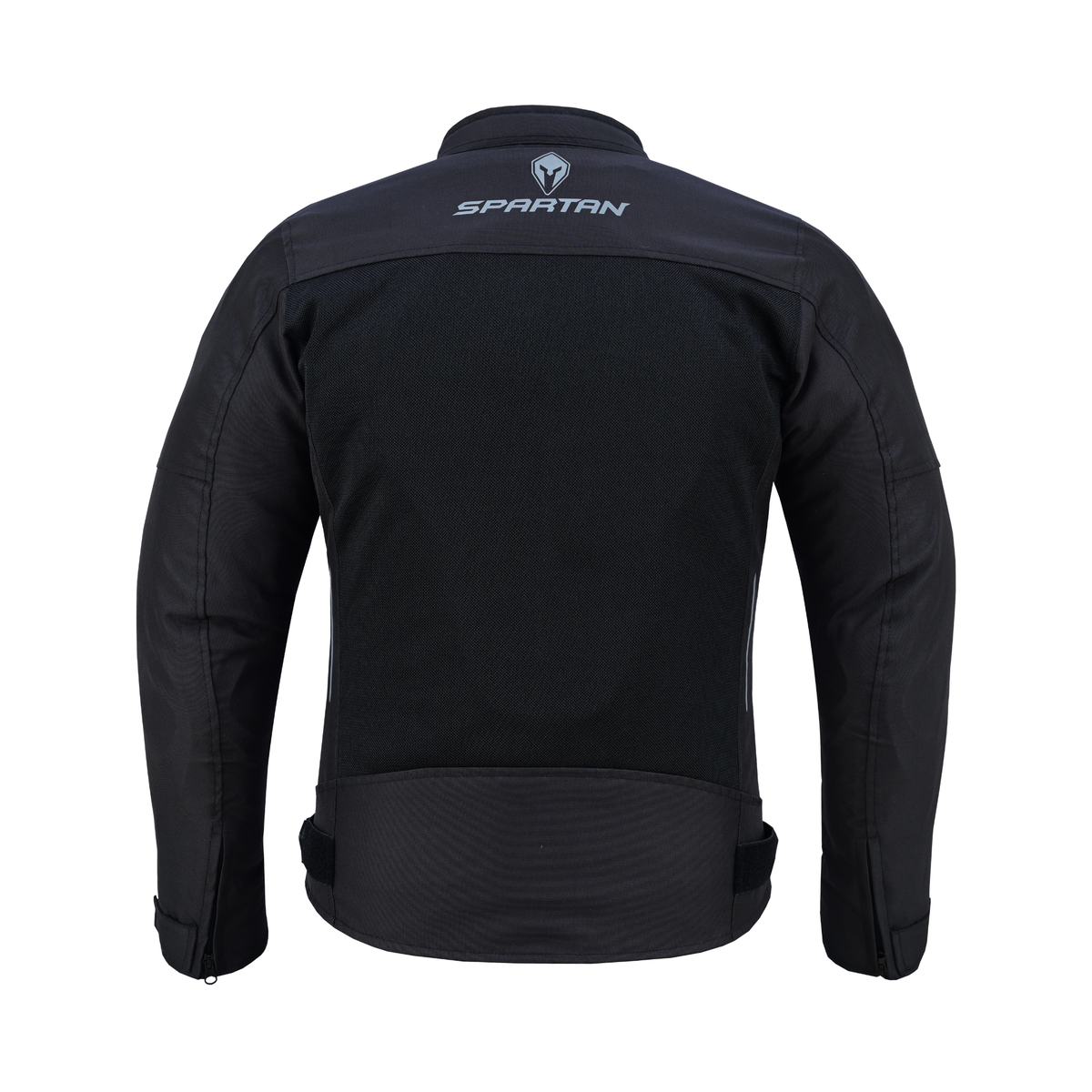 Vista posterior de la chaqueta SPARTAN Mesh negra