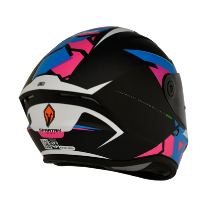 Casco DRAKEN FRANTIC AZUL ROSA