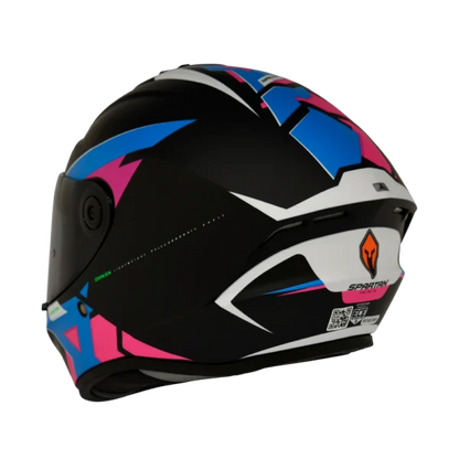 Casco DRAKEN FRANTIC AZUL ROSA