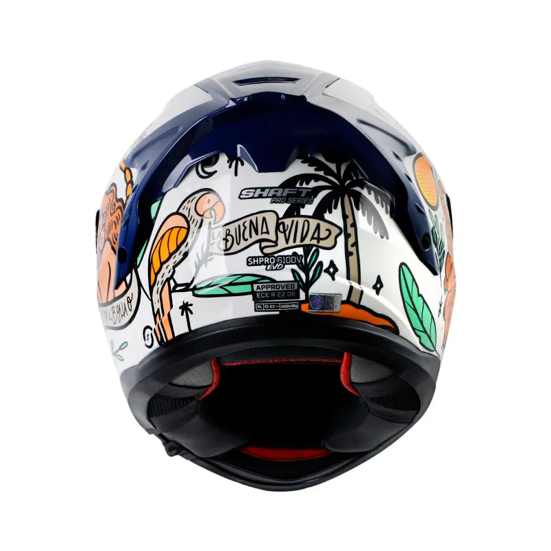 Casco SHAFT PRO SHPRO 610 DV EVO La Buena Vida Blanco