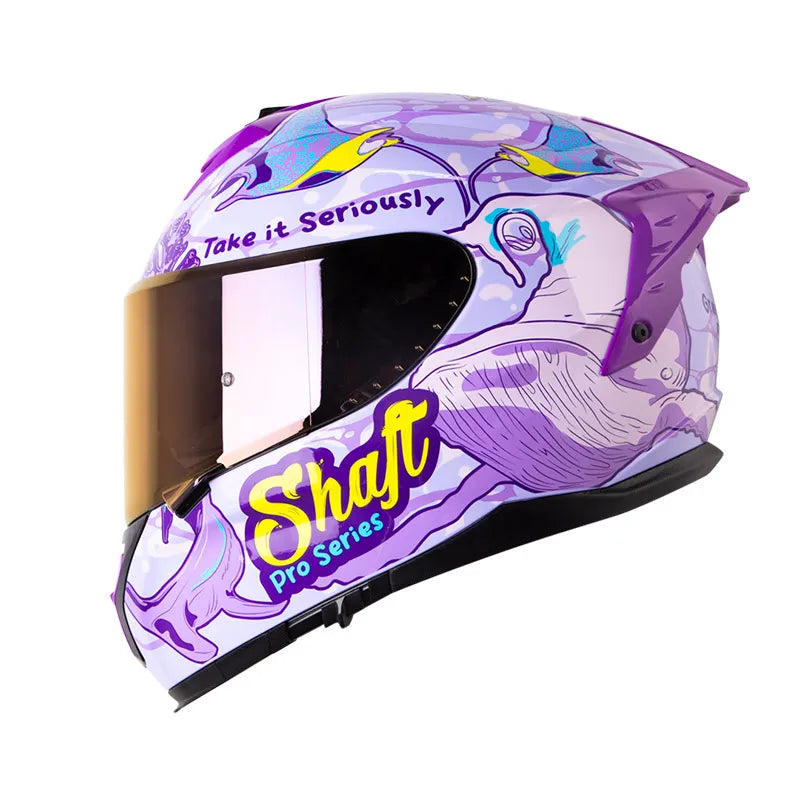 Casco SHAFT PRO SHPRO 610 DV EVO Bluer Planet Morado