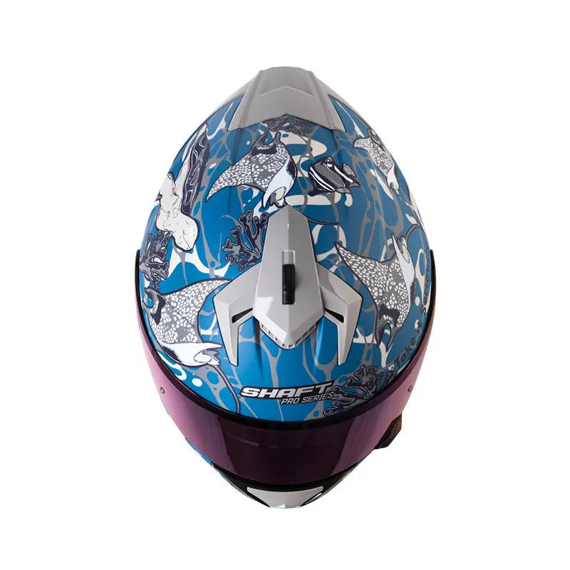 Casco SHAFT PRO SHPRO 610 DV EVO Bluer Planet Azul Oscuro