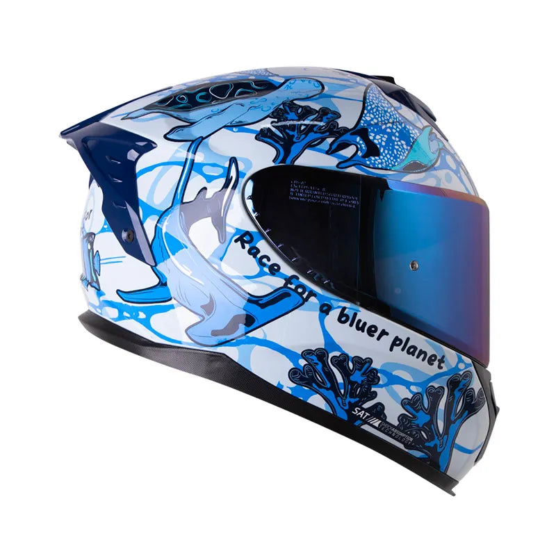 Casco SHAFT PRO SHPRO 610 DV EVO Bluer Planet Azul