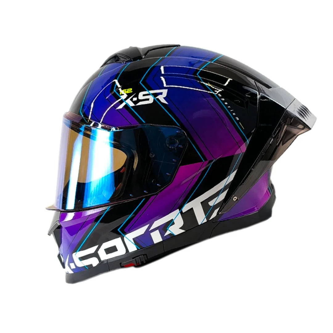 Casco Xsports x-162 Ampreium Morado Rosa