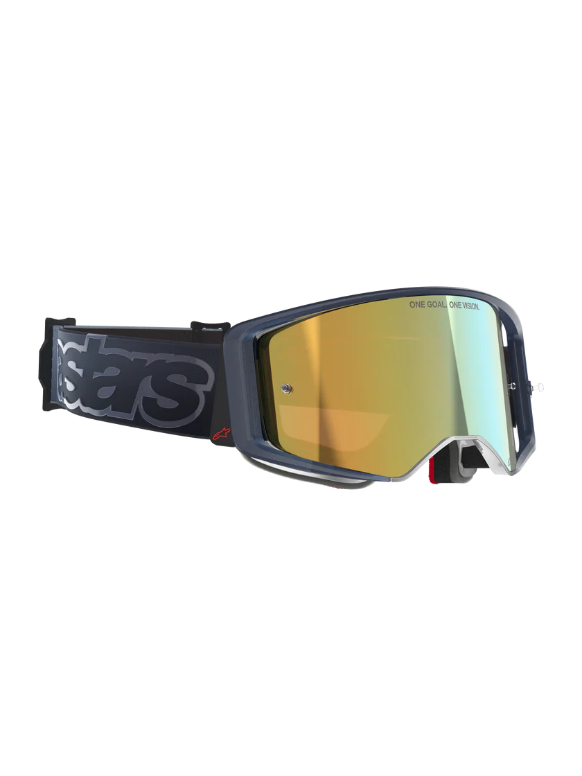 Gafas Goggle Alpinestars Supertech Vision Vista Negro Mirror Dorado