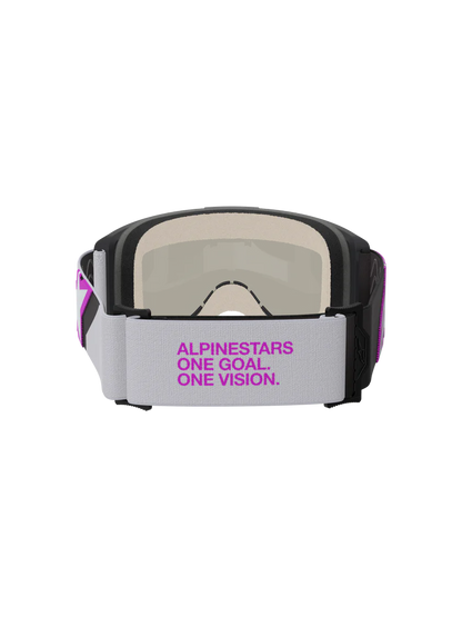 Gafas Goggle Alpinestars Vision 5 Corp Gris Morado Mirror Plata