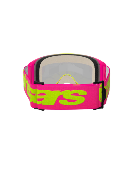 Goggle ALPINESTARS Vision 5 Wordmark Rosa FL Amarillo Mirror Rojo