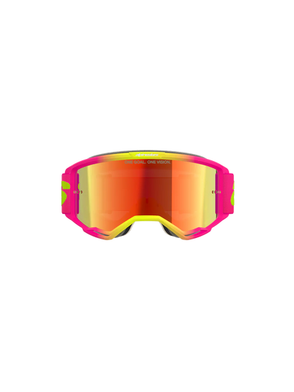 Goggle ALPINESTARS Vision 5 Wordmark Rosa FL Amarillo Mirror Rojo