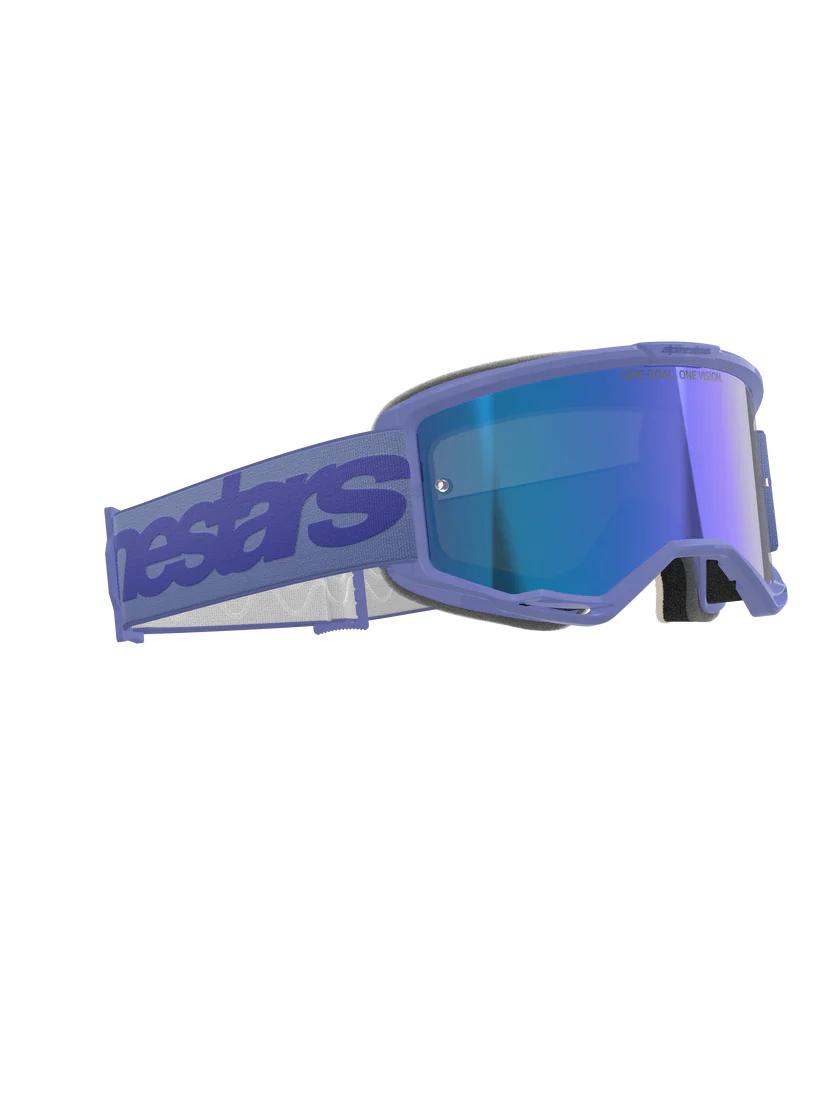 Goggle Alpinestars Vision 5 Wordmark Morado Mirror Azul