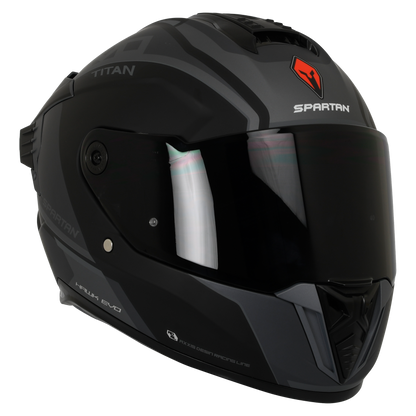 Casco SPARTAN HAWK SV TITAN Gris